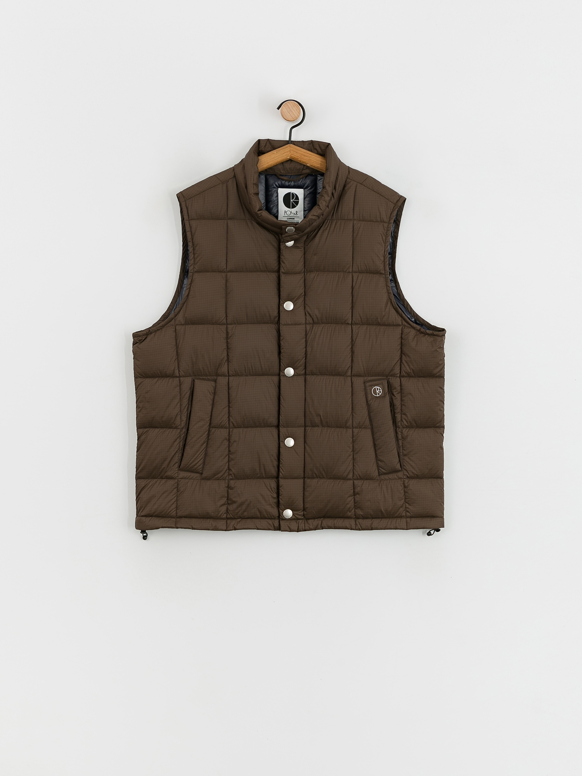 Polar Skate Lightweight Puffer Vest Mellény (brown)