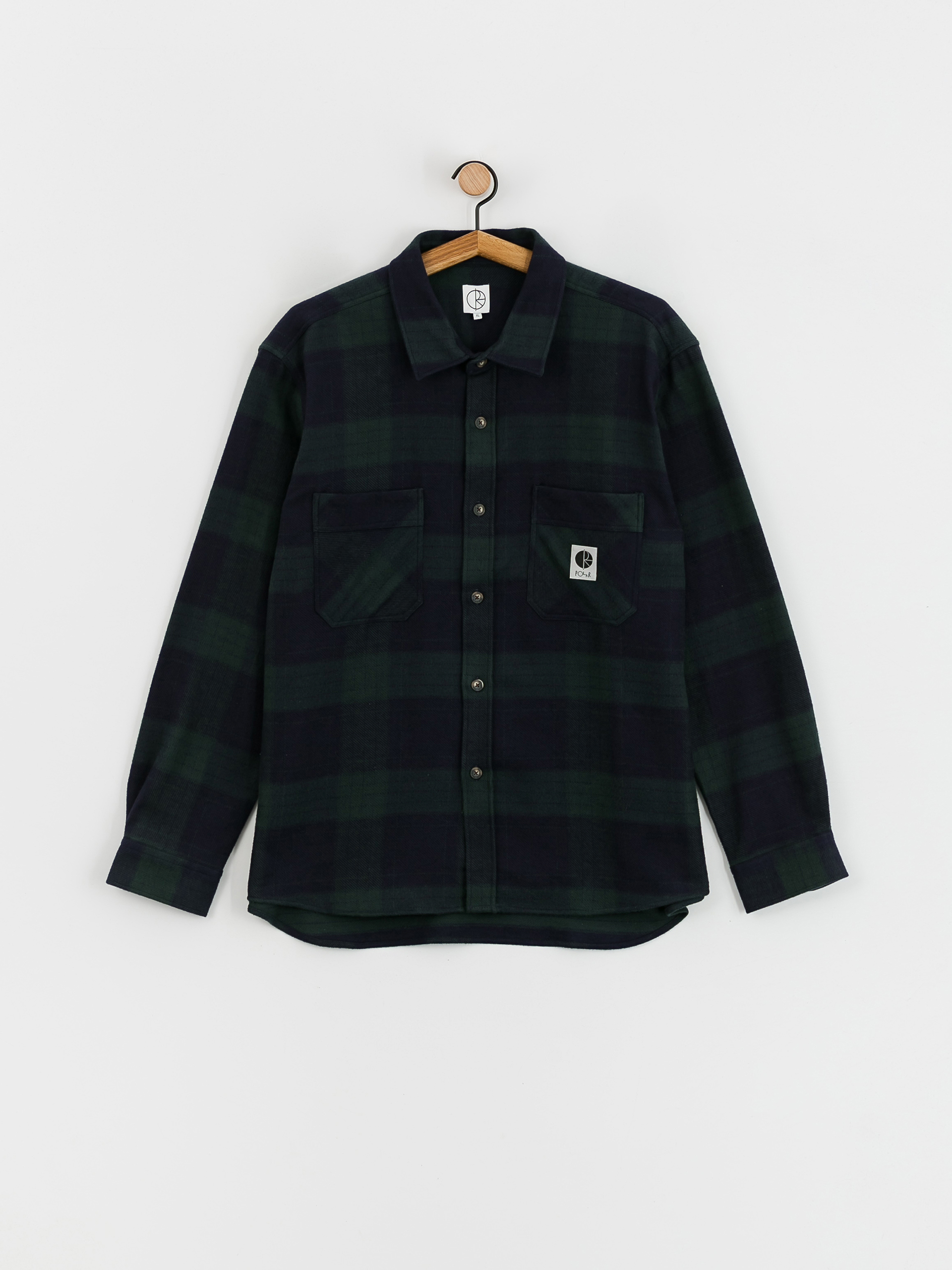 Polar Skate Mike Flannel Ing (navy/teal)