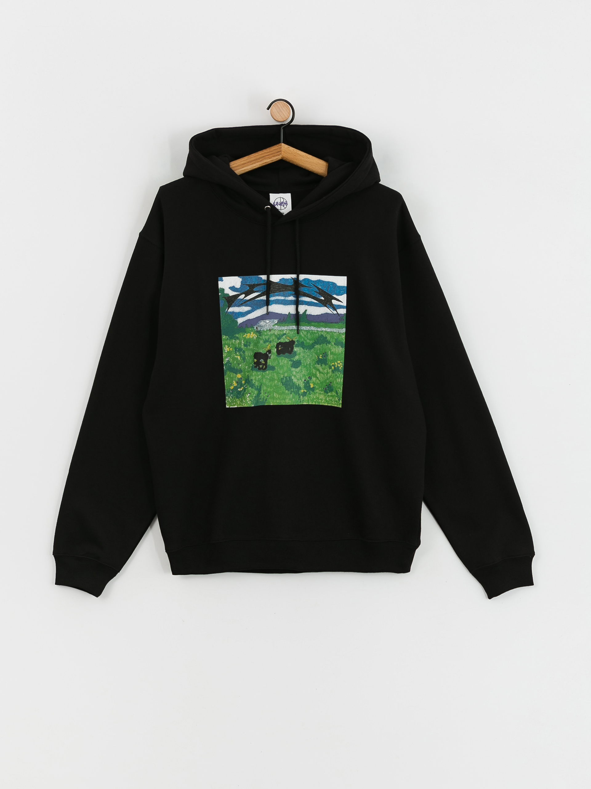 Polar Skate Dave Meeeh HD Kapucnis pulóver (black)