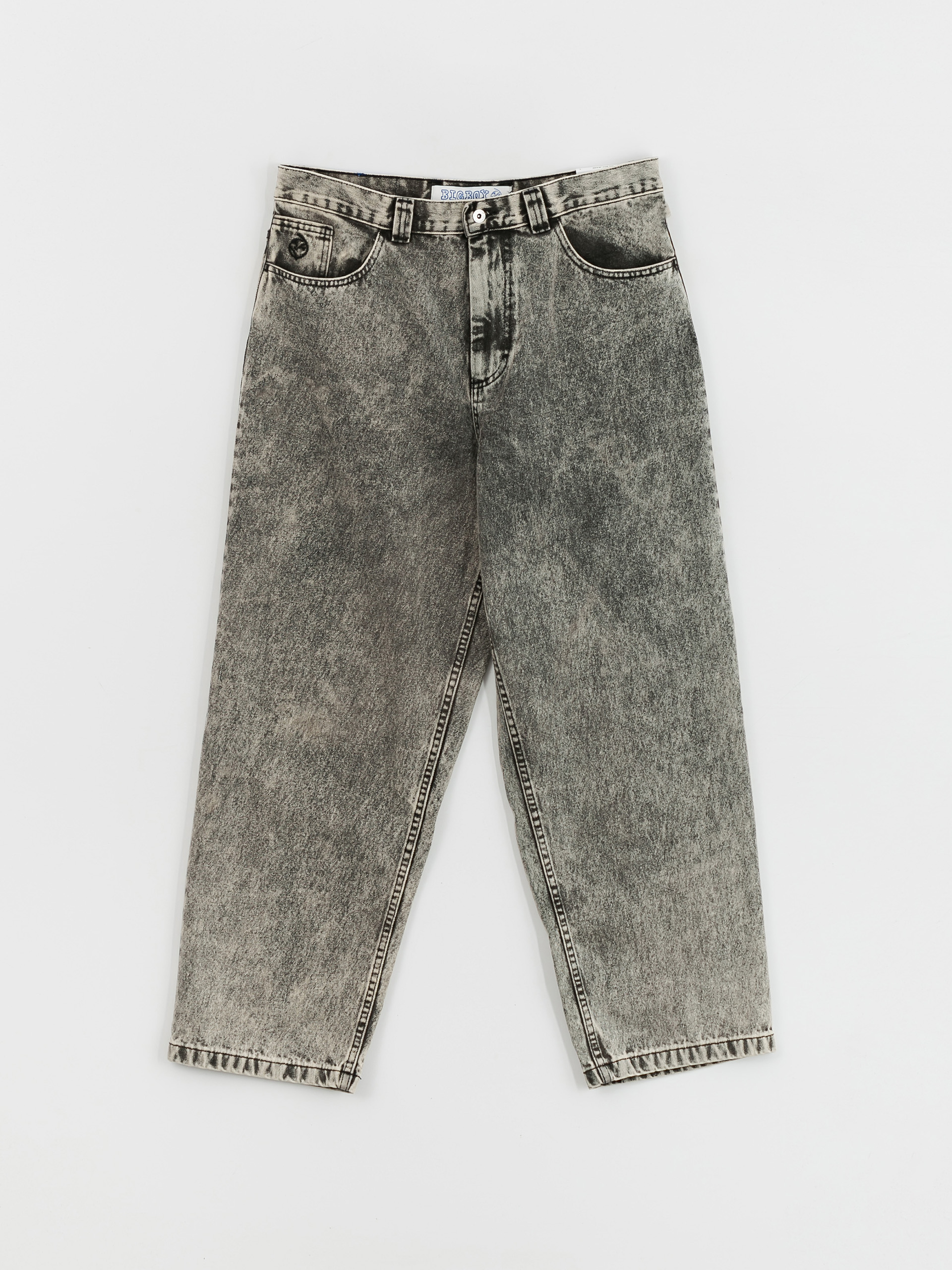 Polar Skate Big Boy Jeans Kisnadrág (acid black)