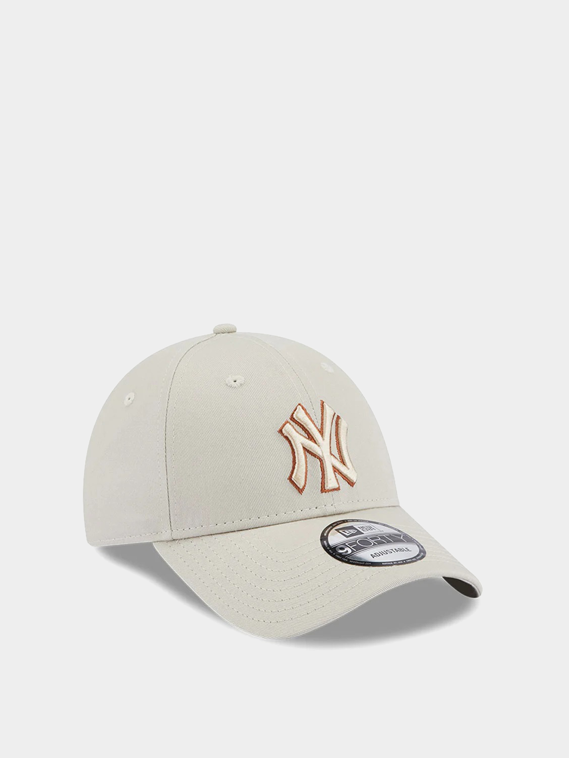 New Era Team Outline 9Forty New York Yankees Baseball sapka (stone/brown)