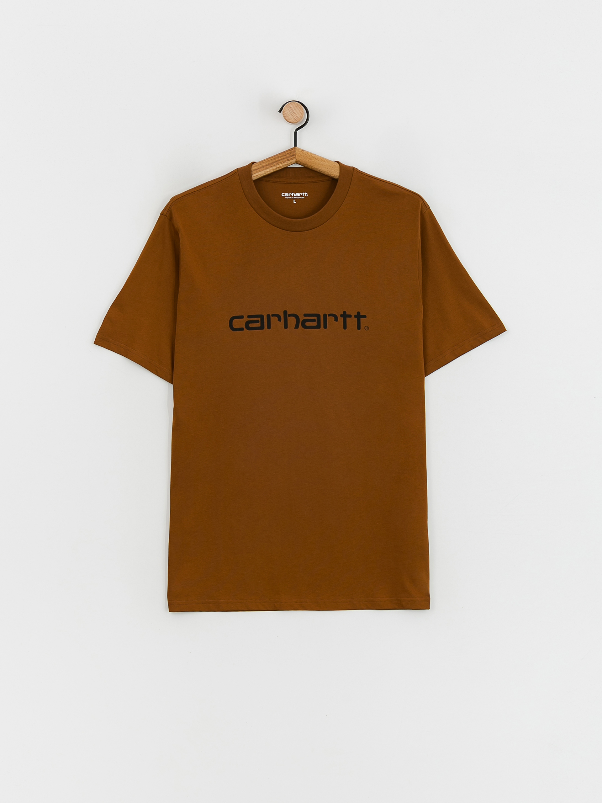 Carhartt WIP Script póló (deep h brown/black)