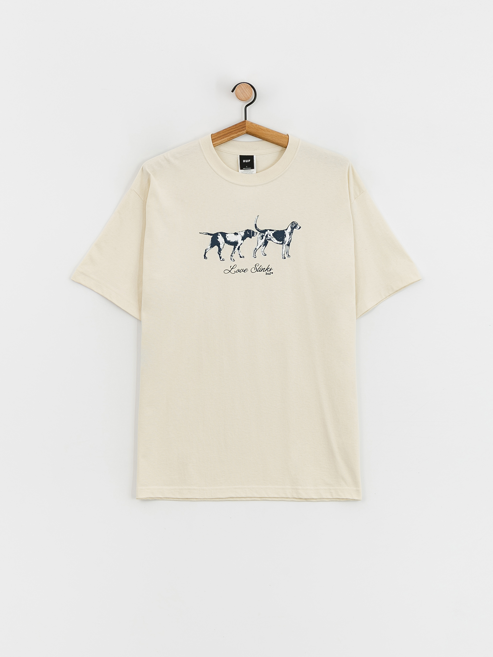 HUF Love Stinks póló (bone)