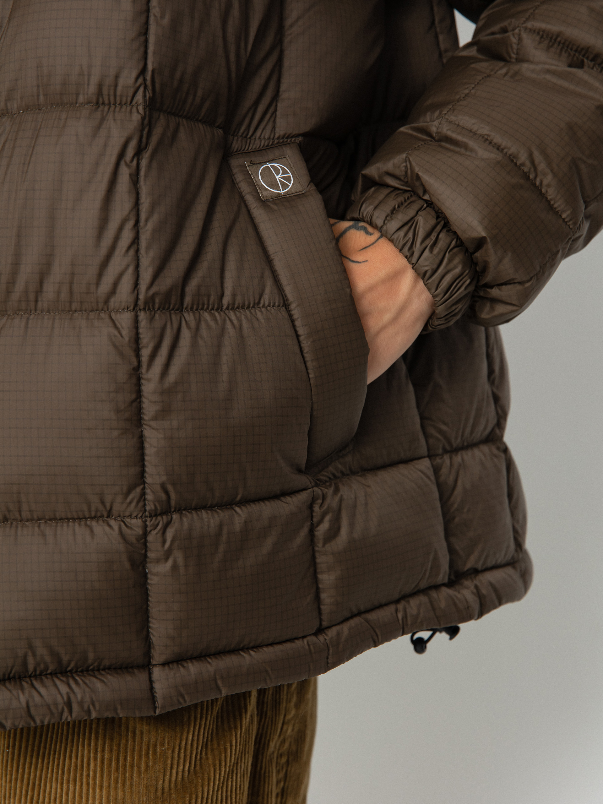 Polar Skate Lightweight Puffer Dzseki (brown)