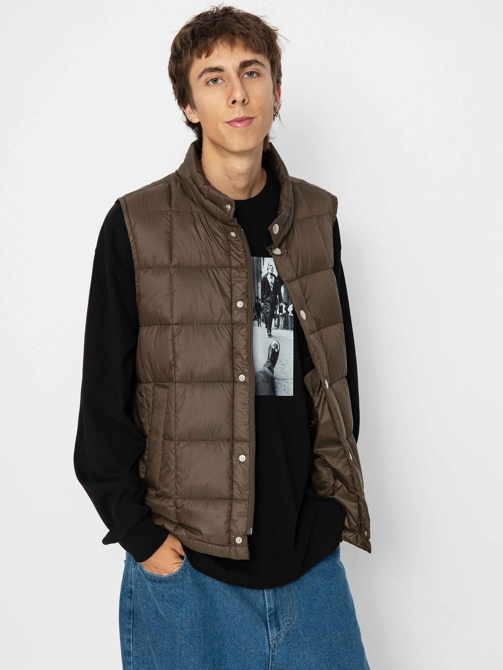 Polar Skate Lightweight Puffer Vest Mellény (brown)