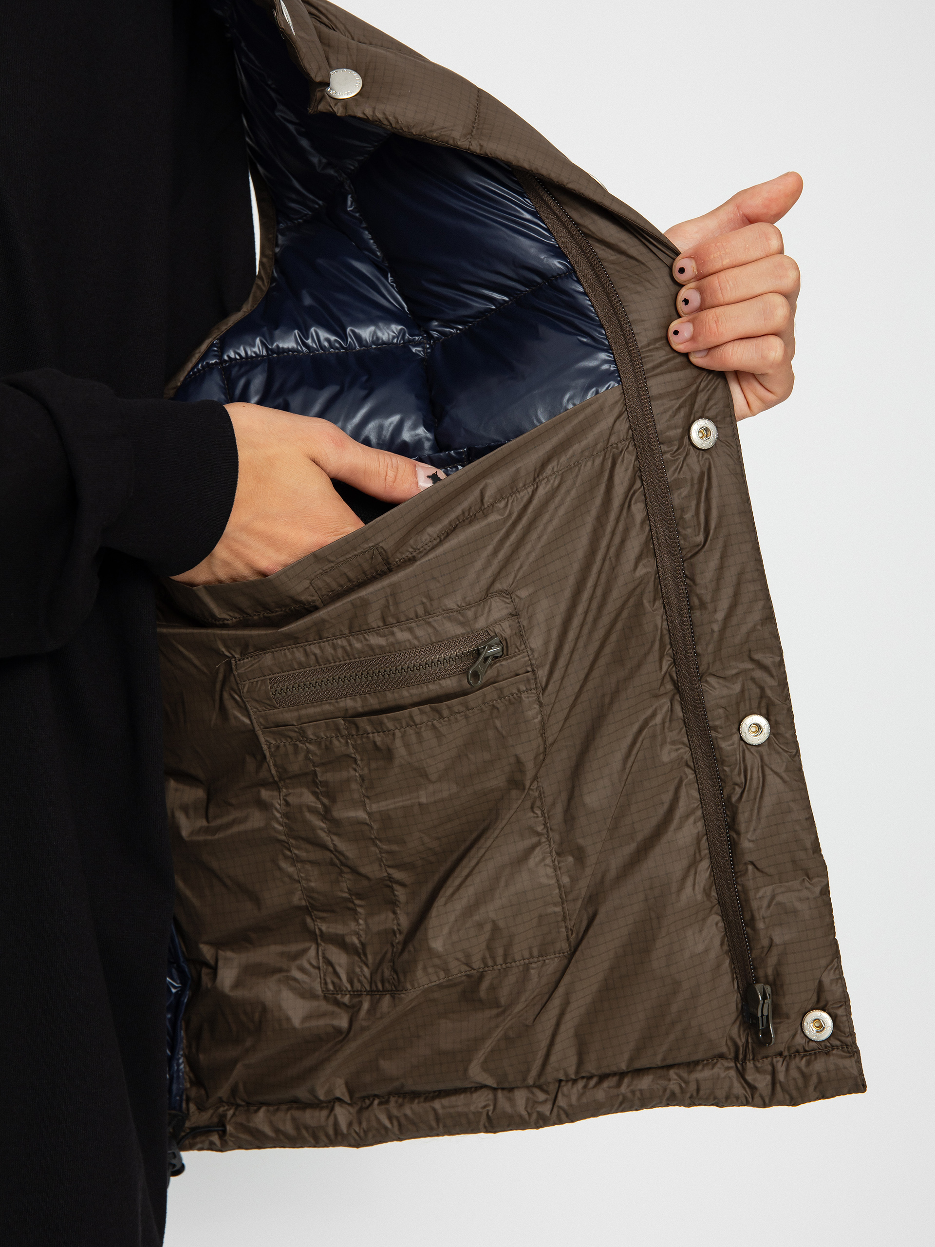 Polar Skate Lightweight Puffer Vest Mellény (brown)