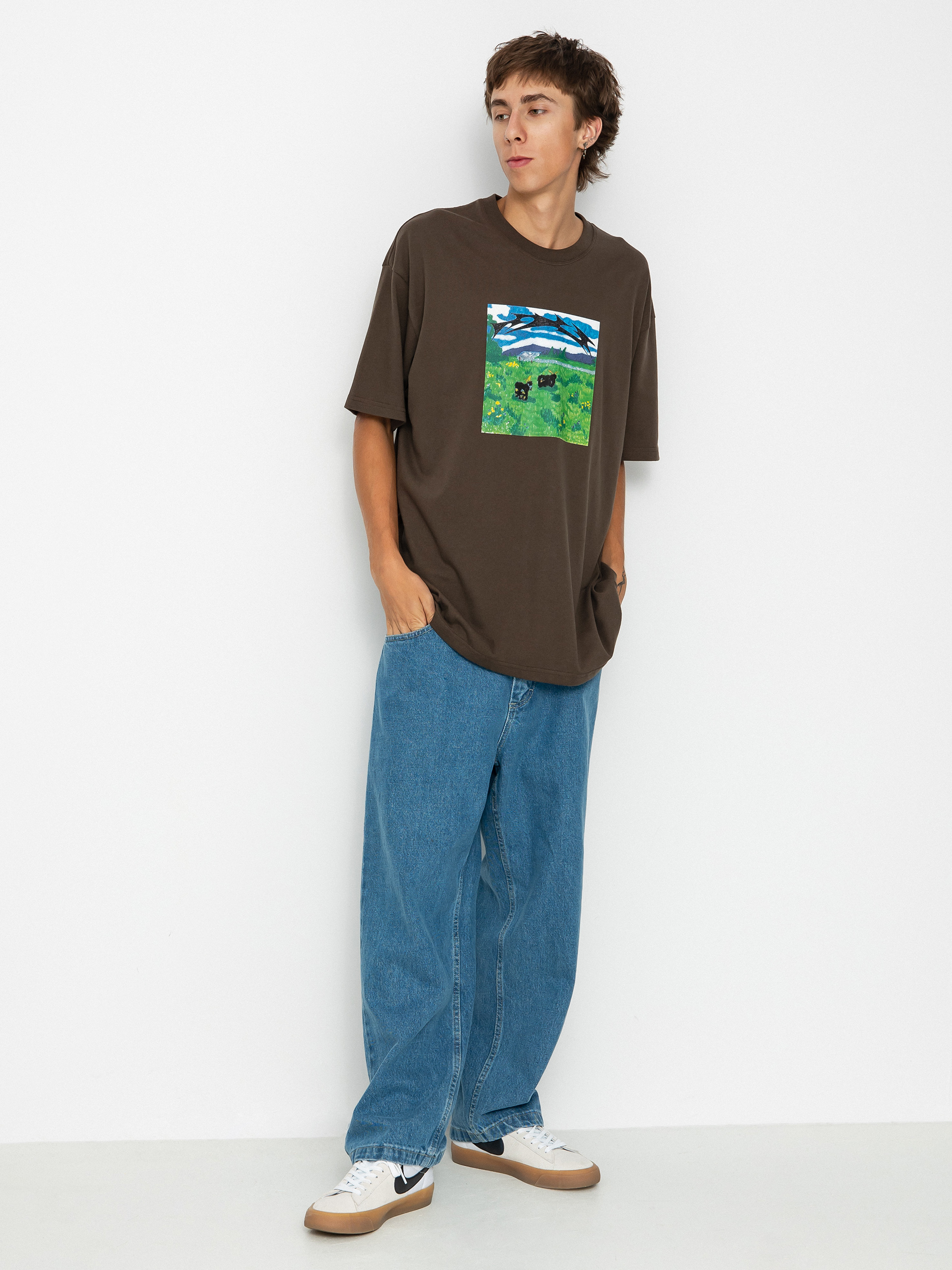 Polar Skate Meeeh póló (brown)