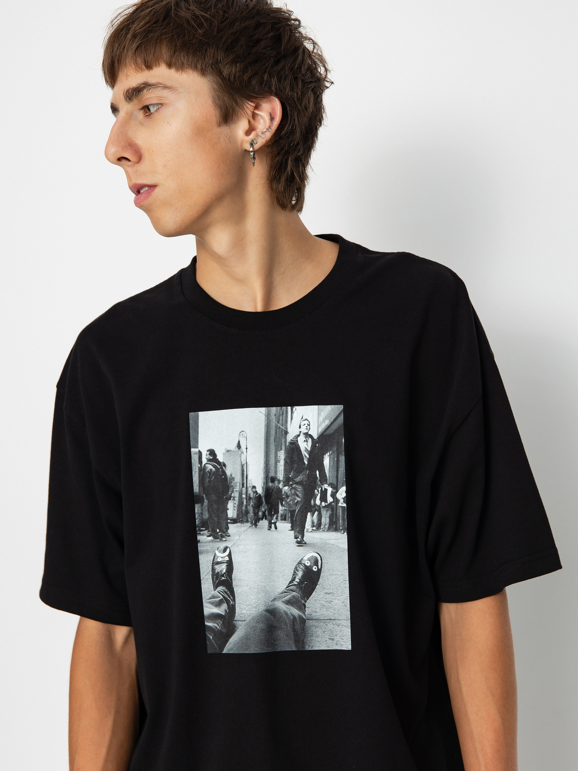 Polar Skate Happy Sad póló (black)