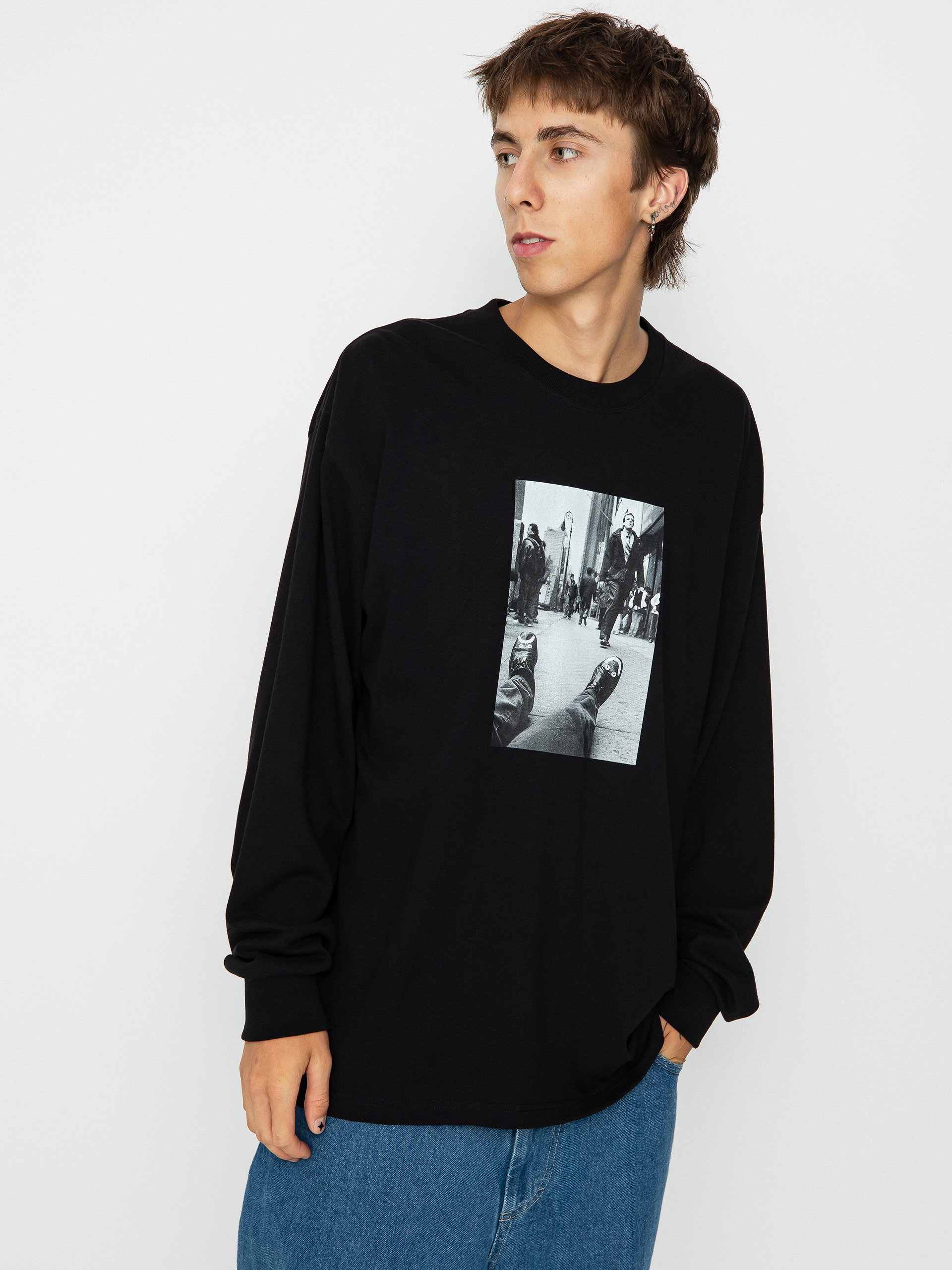 Polar Skate Happy Sad Hosszú ujjú felső (black)