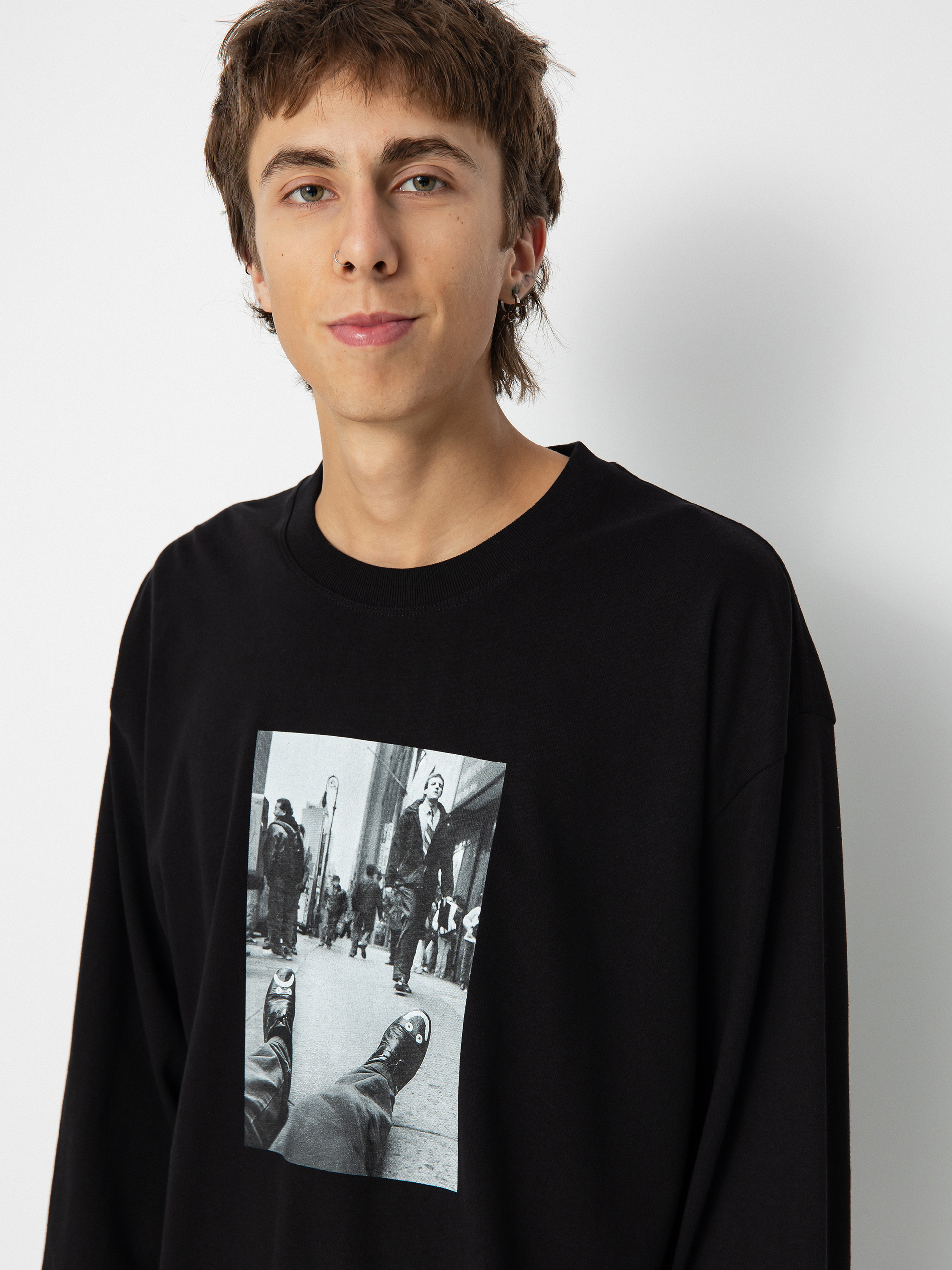 Polar Skate Happy Sad Hosszú ujjú felső (black)