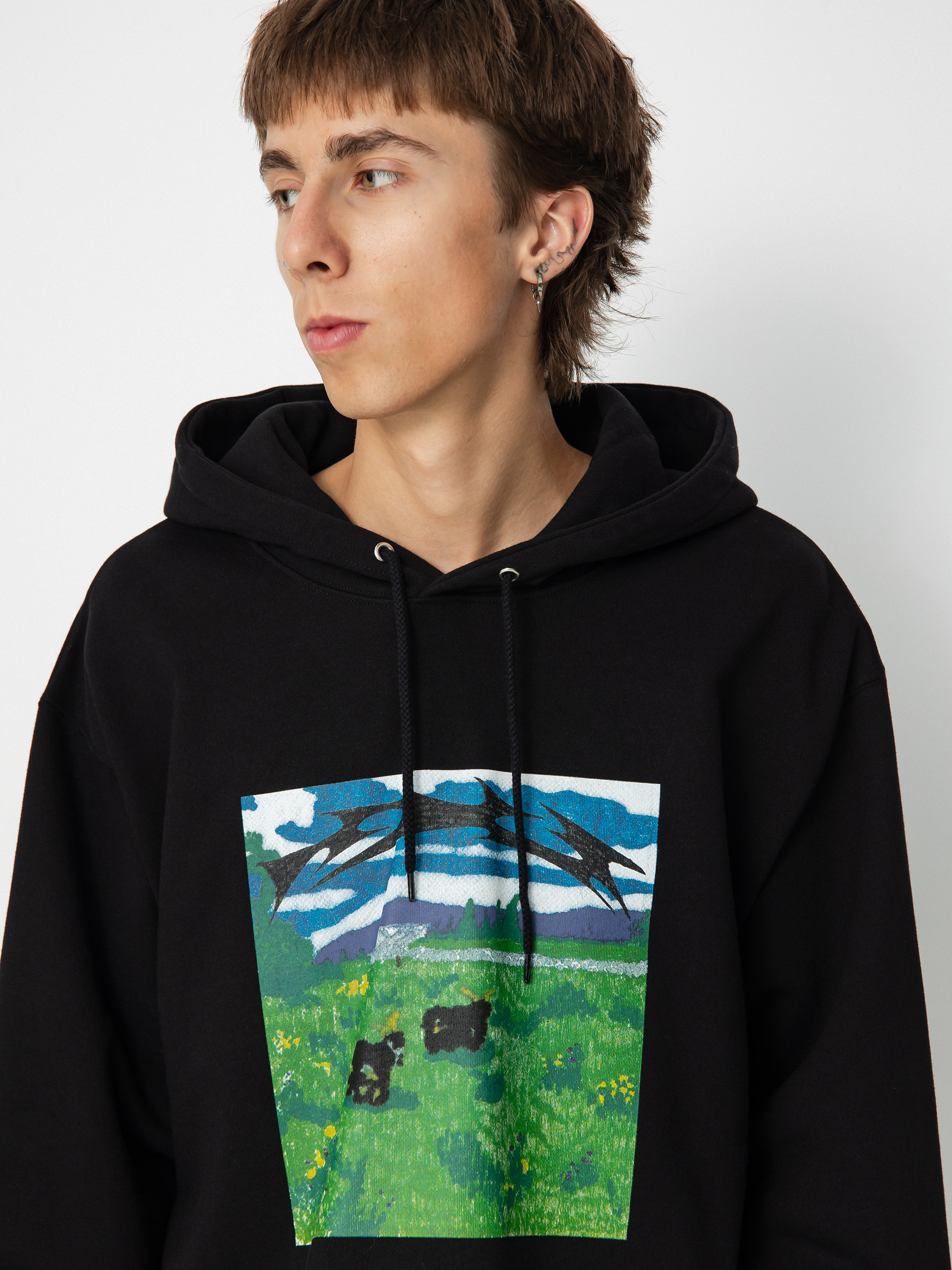 Polar Skate Dave Meeeh HD Kapucnis pulóver (black)