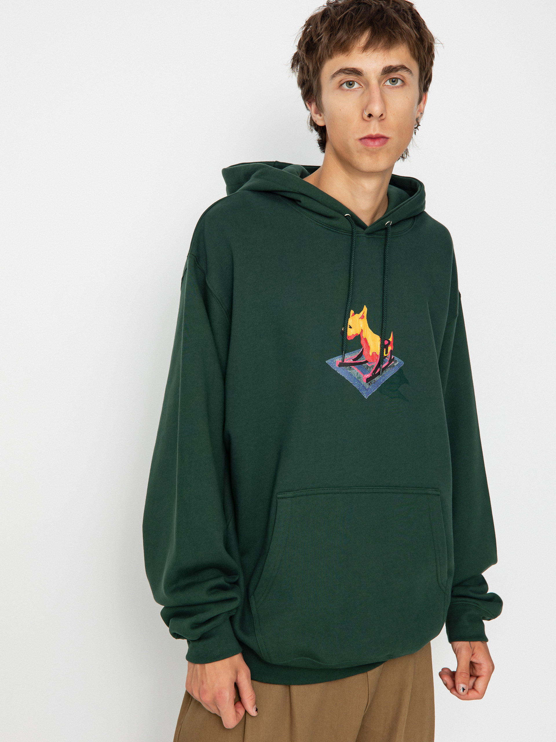 Polar Skate Dave Dog HD Kapucnis pulóver (dark green)