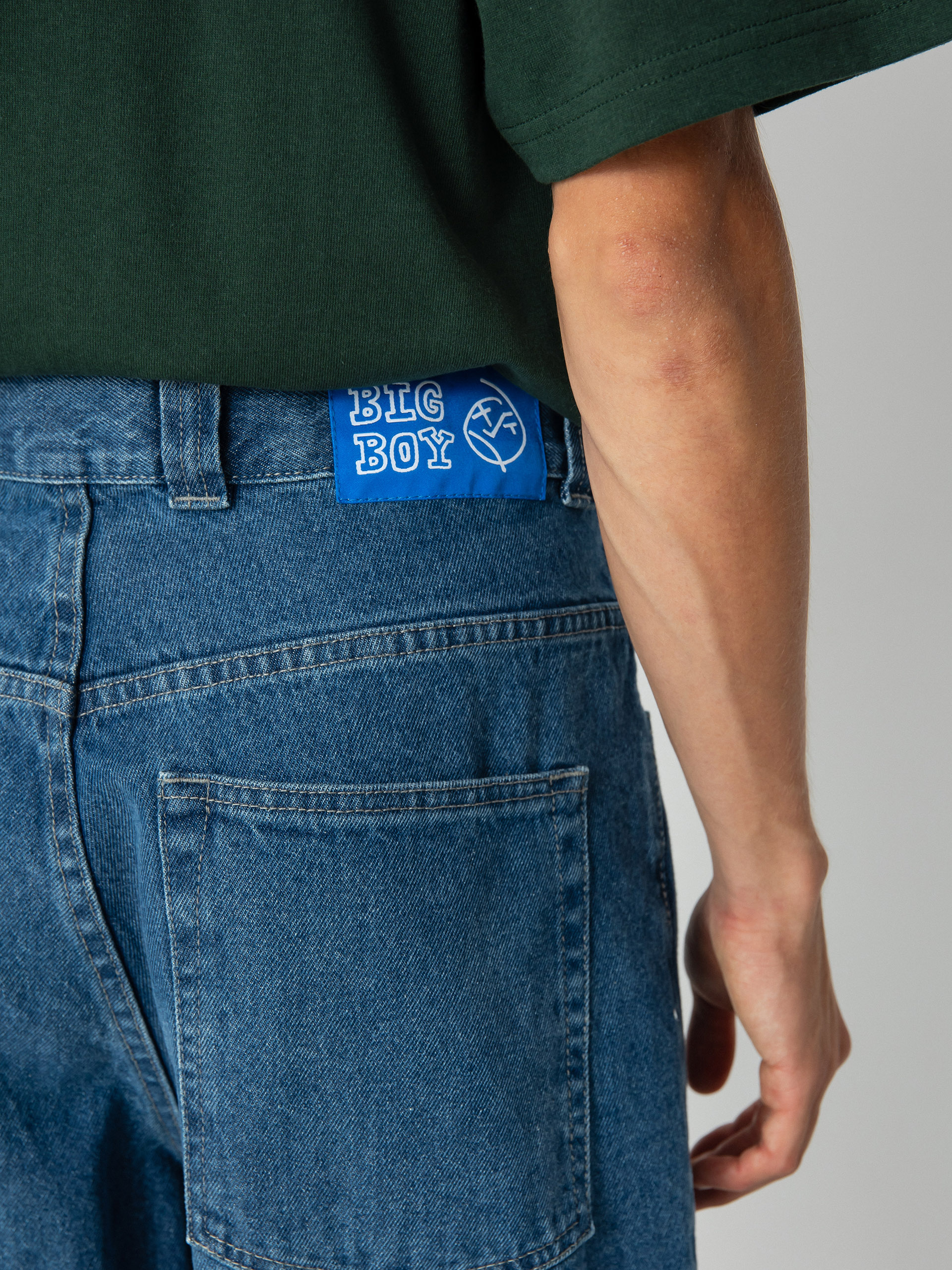 Polar Skate Big Boy Jeans Kisnadrág (mid blue)