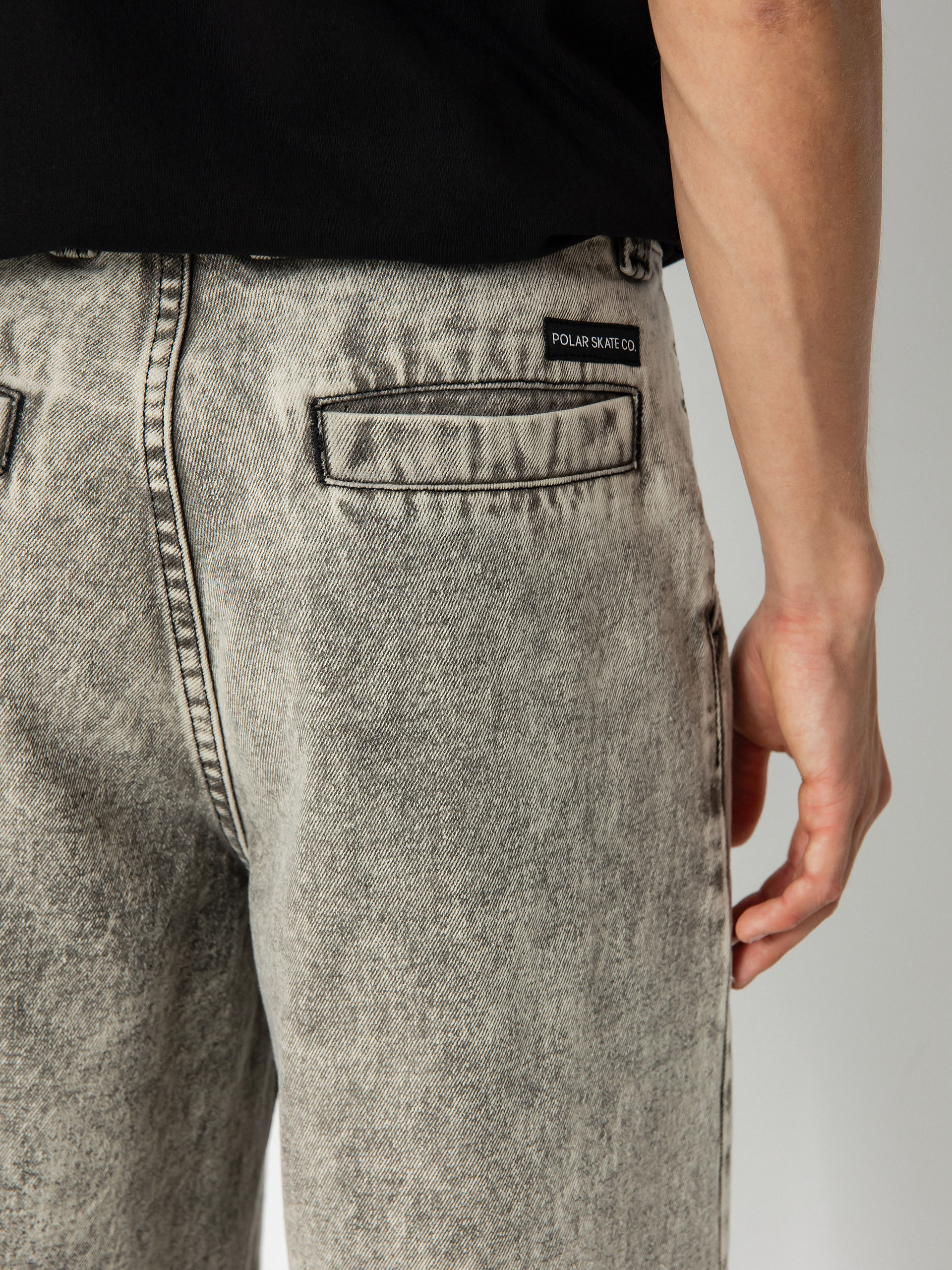 Polar Skate Grund Chinos Kisnadrág (acid black)