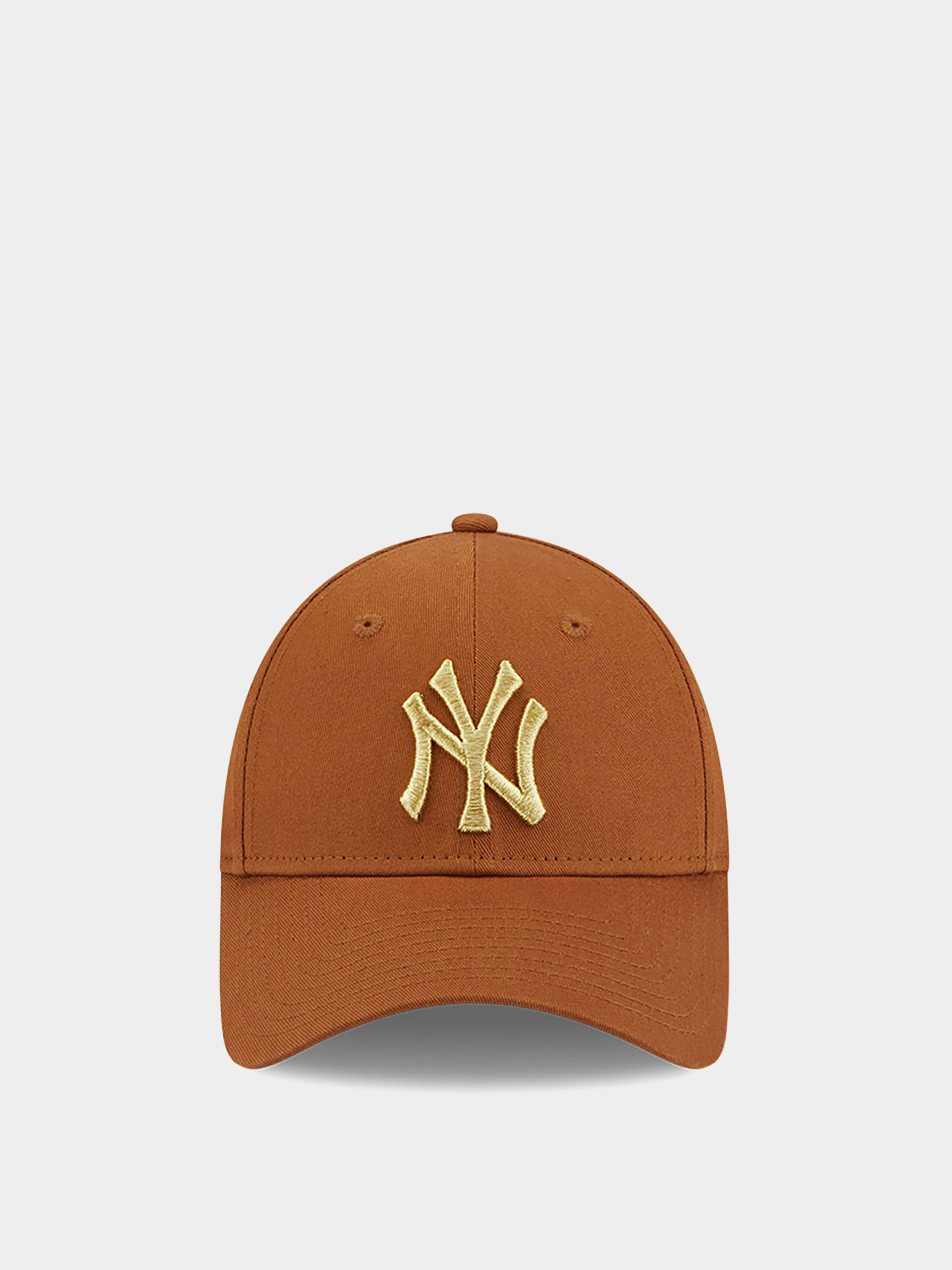 New Era Metallic Logo 9Forty New York Yankees Baseball sapka Wmn (brown/gold)