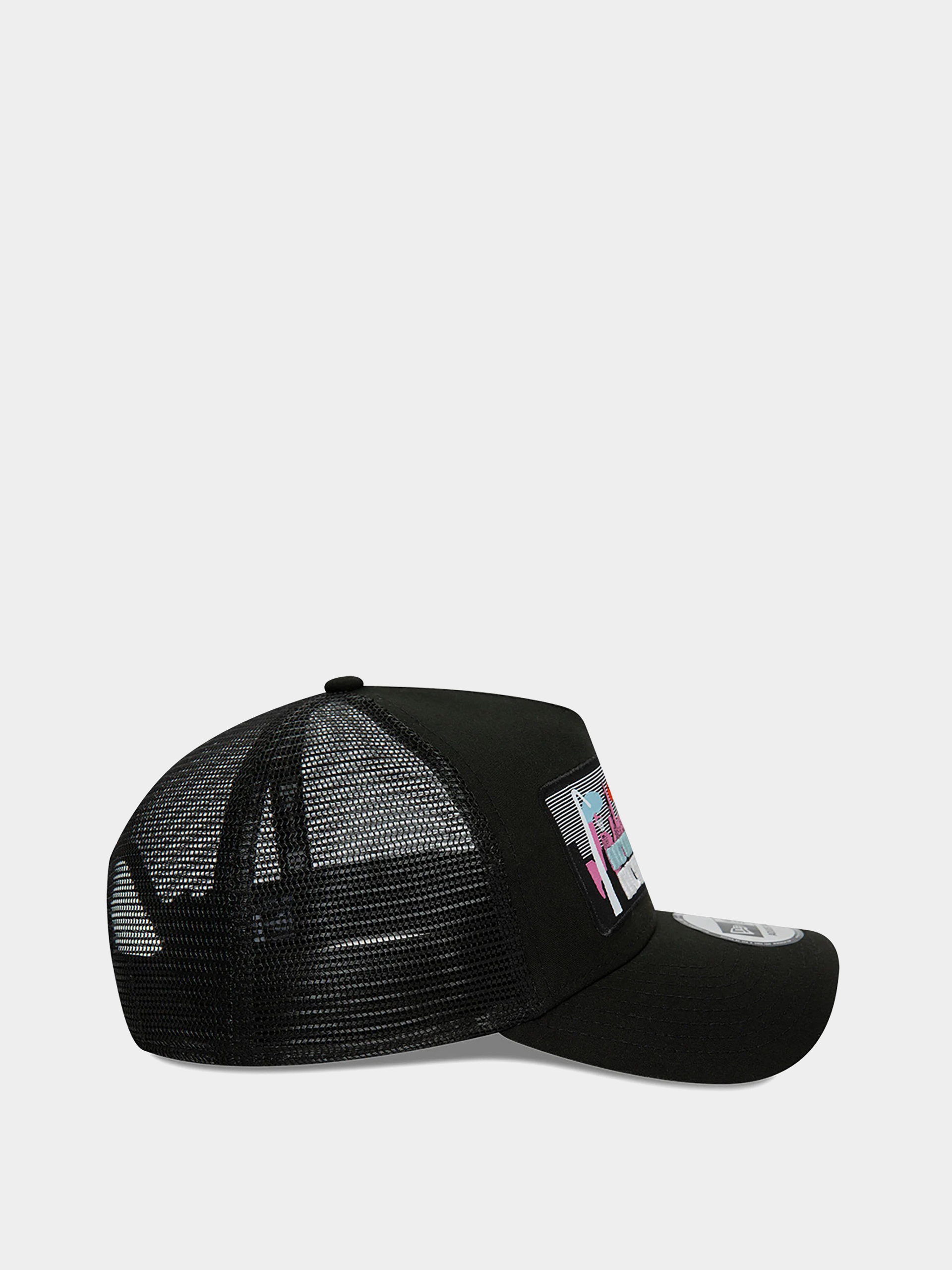 New Era License Plate Trucker Baseball sapka (black/pink)