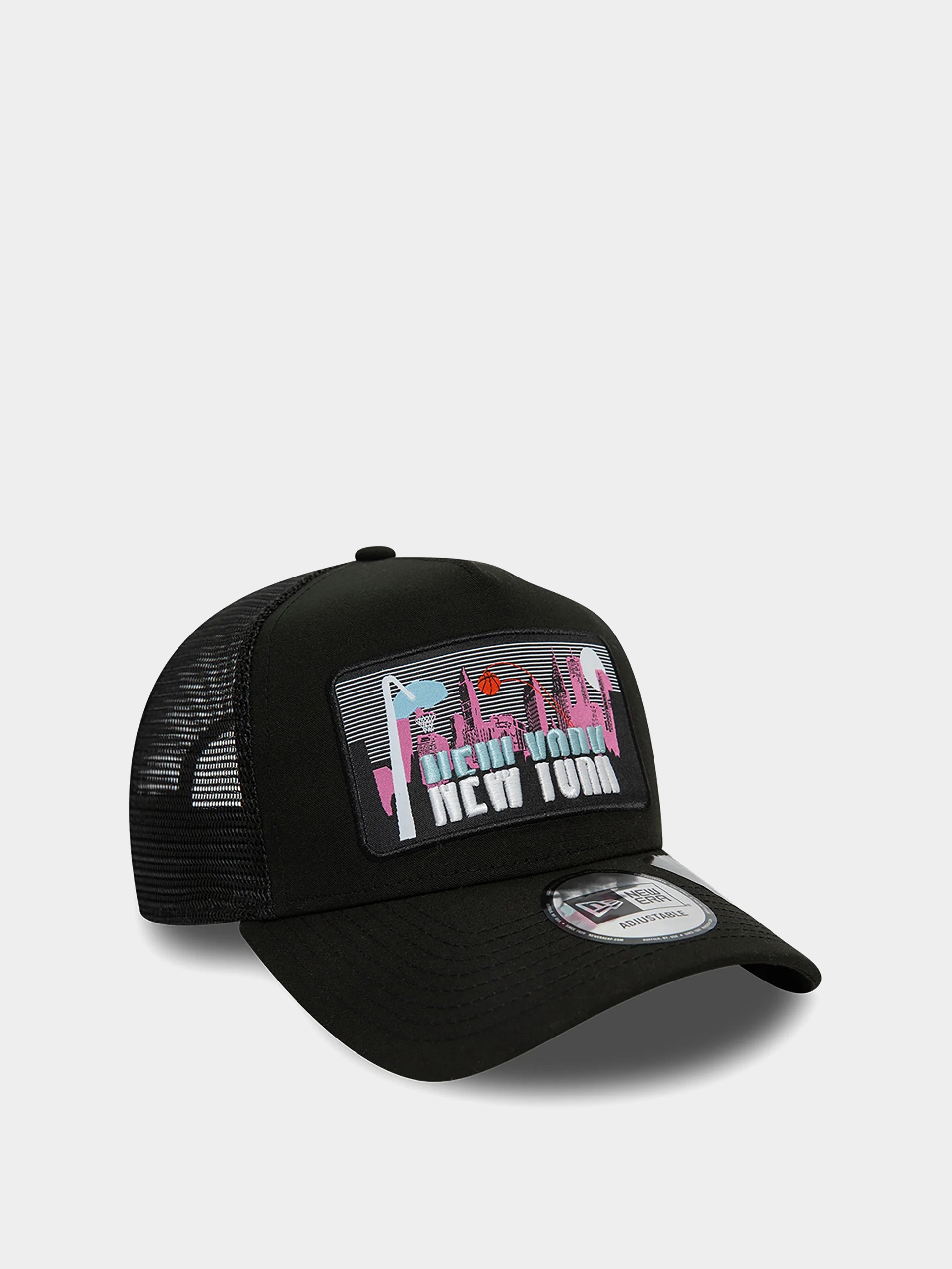 New Era License Plate Trucker Baseball sapka (black/pink)