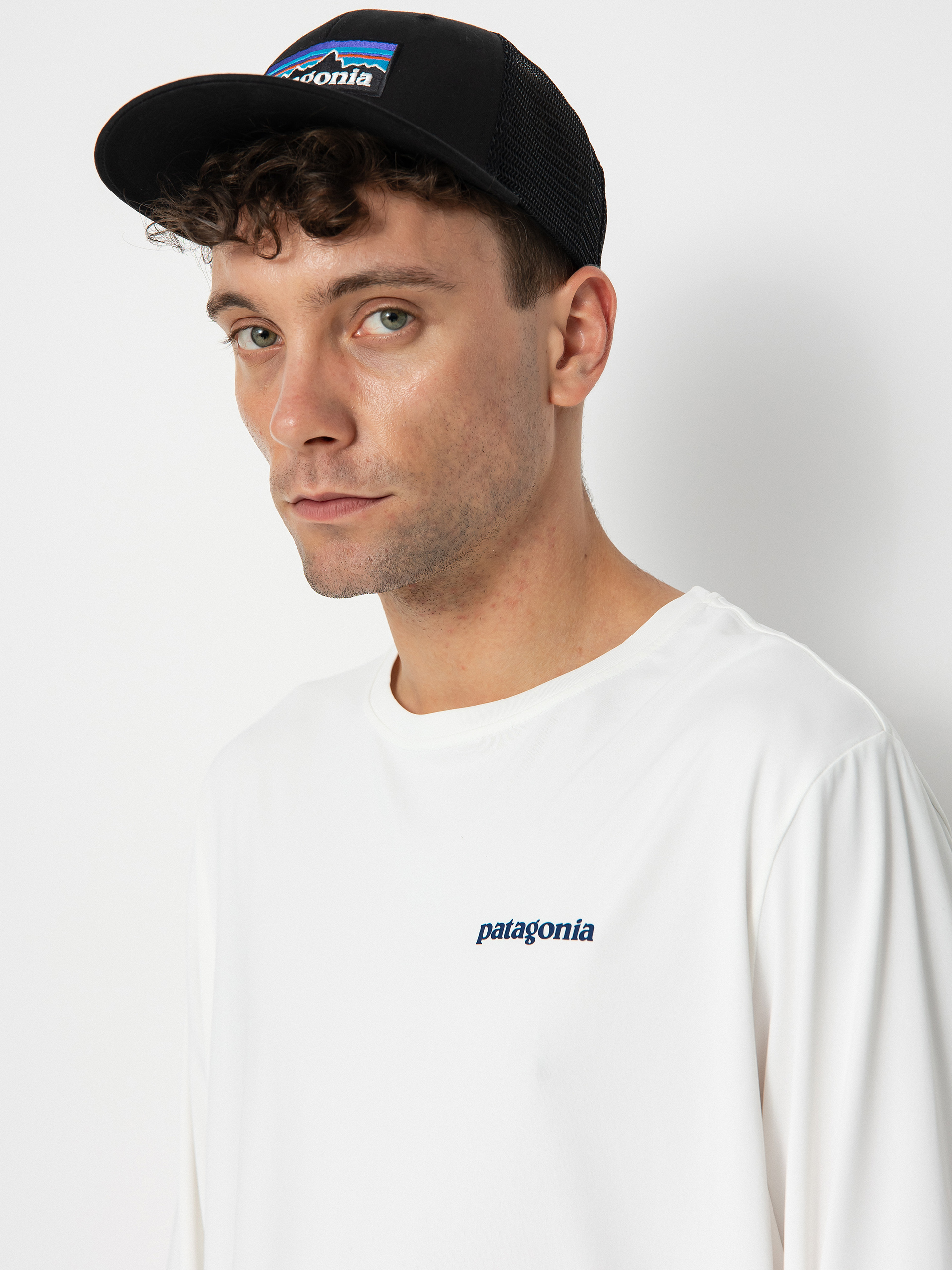Patagonia Cap Cool Daily Graphic Waters Hosszú ujjú felső (boardshort logo/white)