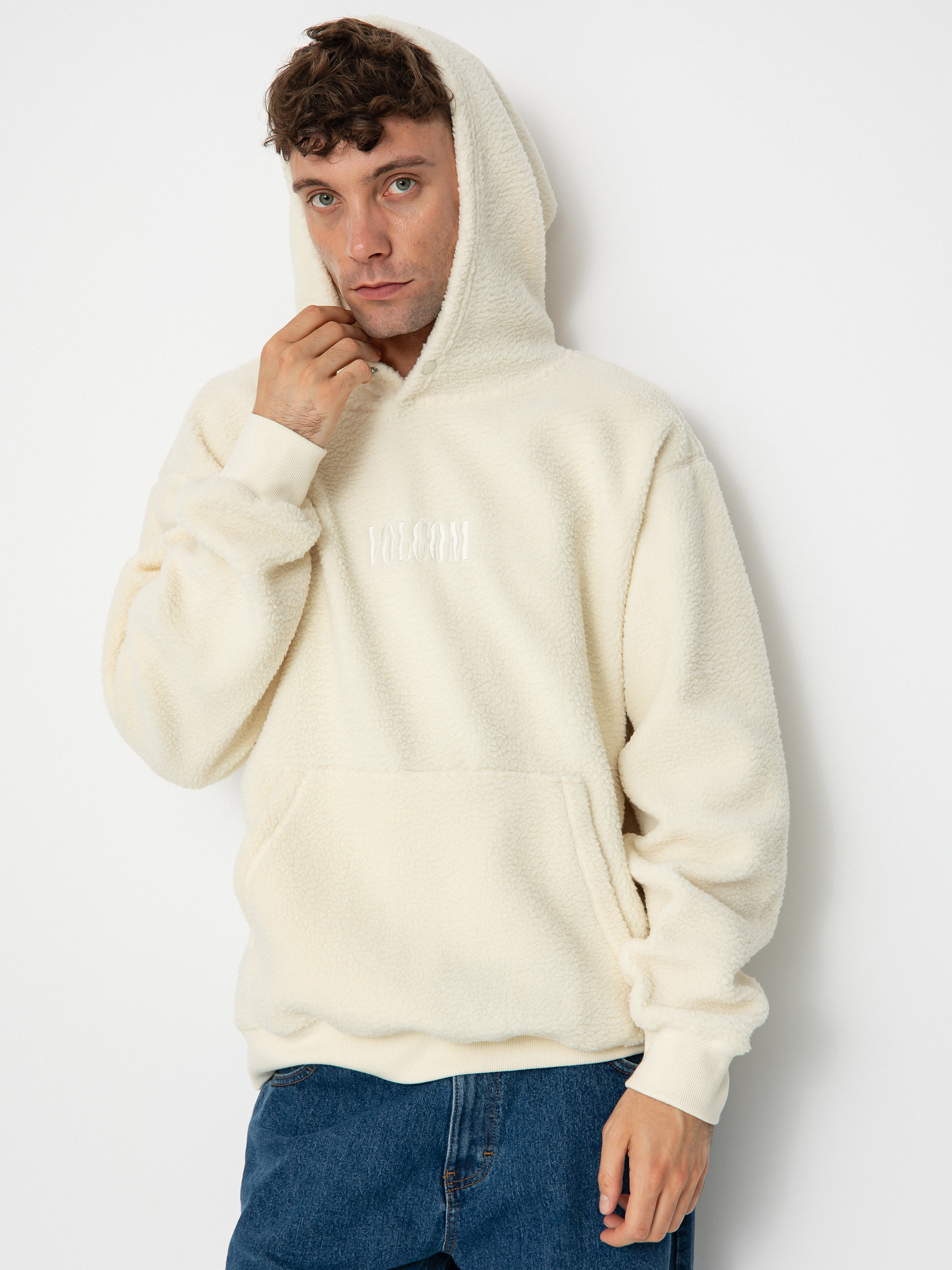 Volcom Iso91 HD Kapucnis pulóver (dirty white)