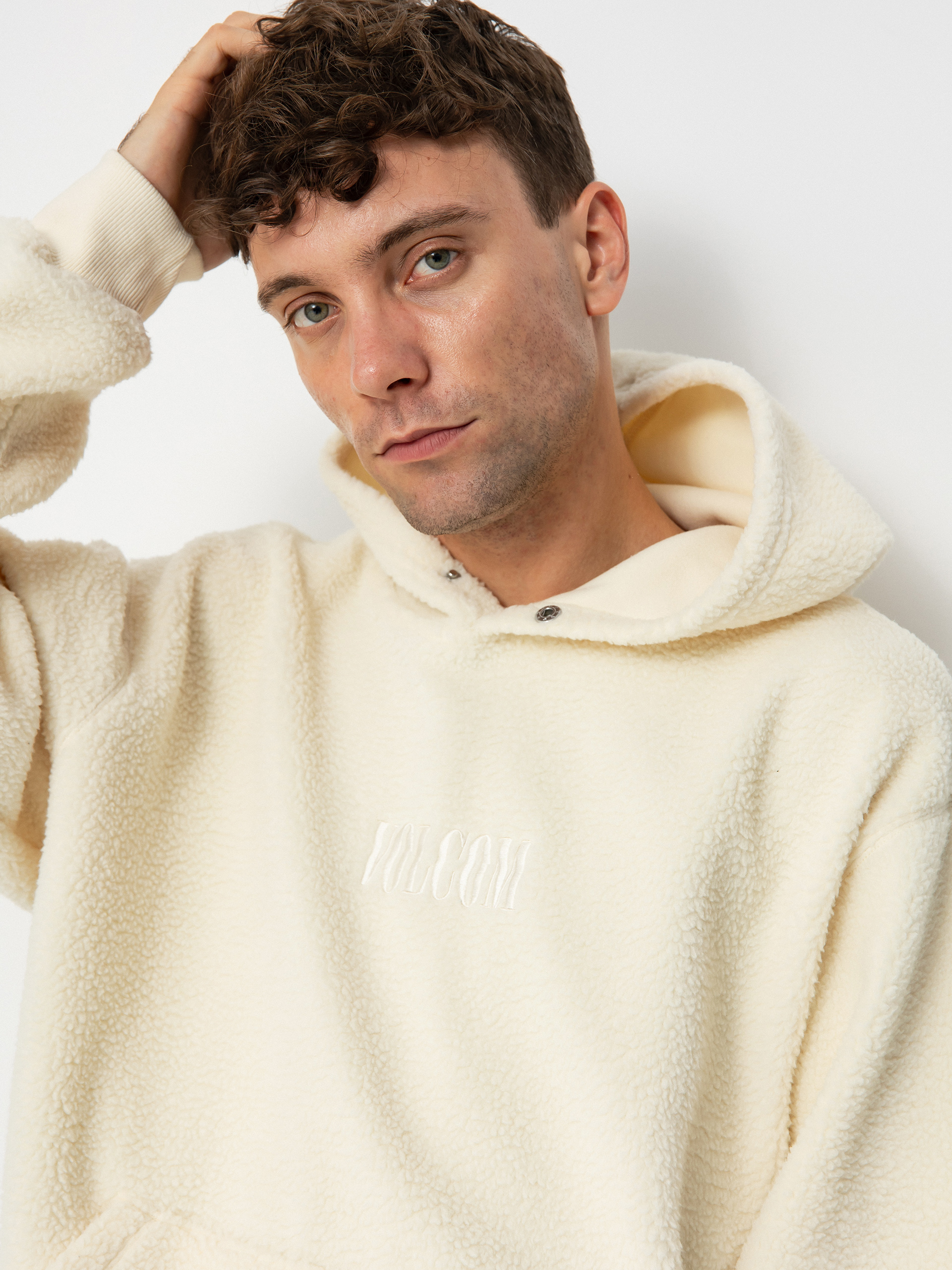 Volcom Iso91 HD Kapucnis pulóver (dirty white)