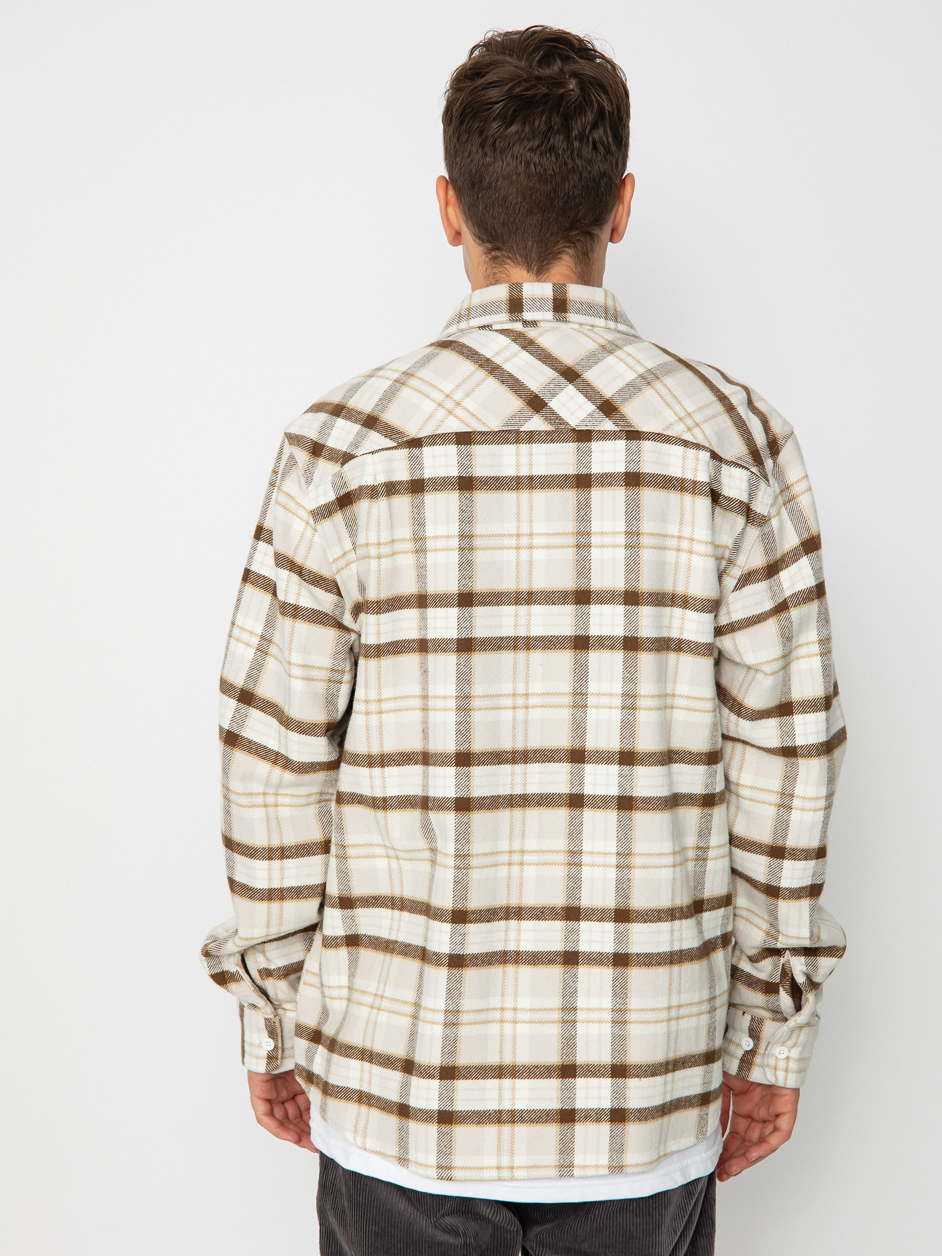 Brixton Bowery Heavy Weight Ls Ing (beige/off white/desert palm)