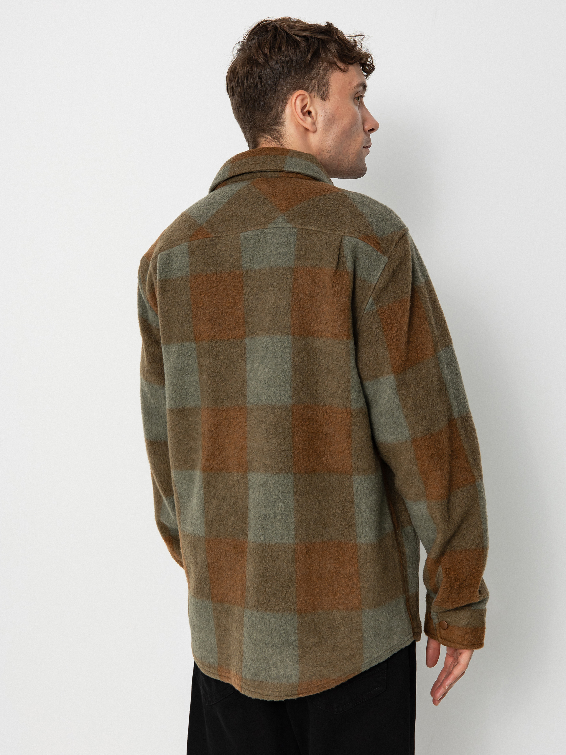 Brixton Bowery Arctic Stretch Ls Ing (bison/olive surplus)