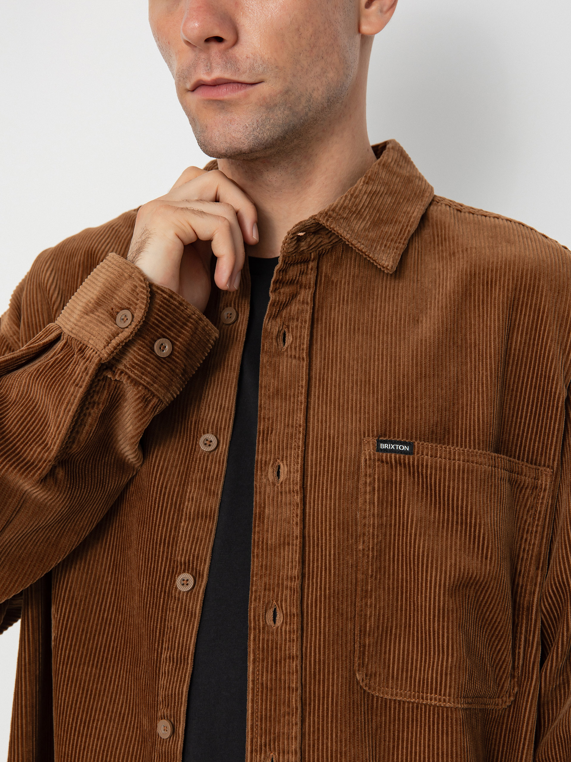Brixton Porter Overshirt Ing (bison)