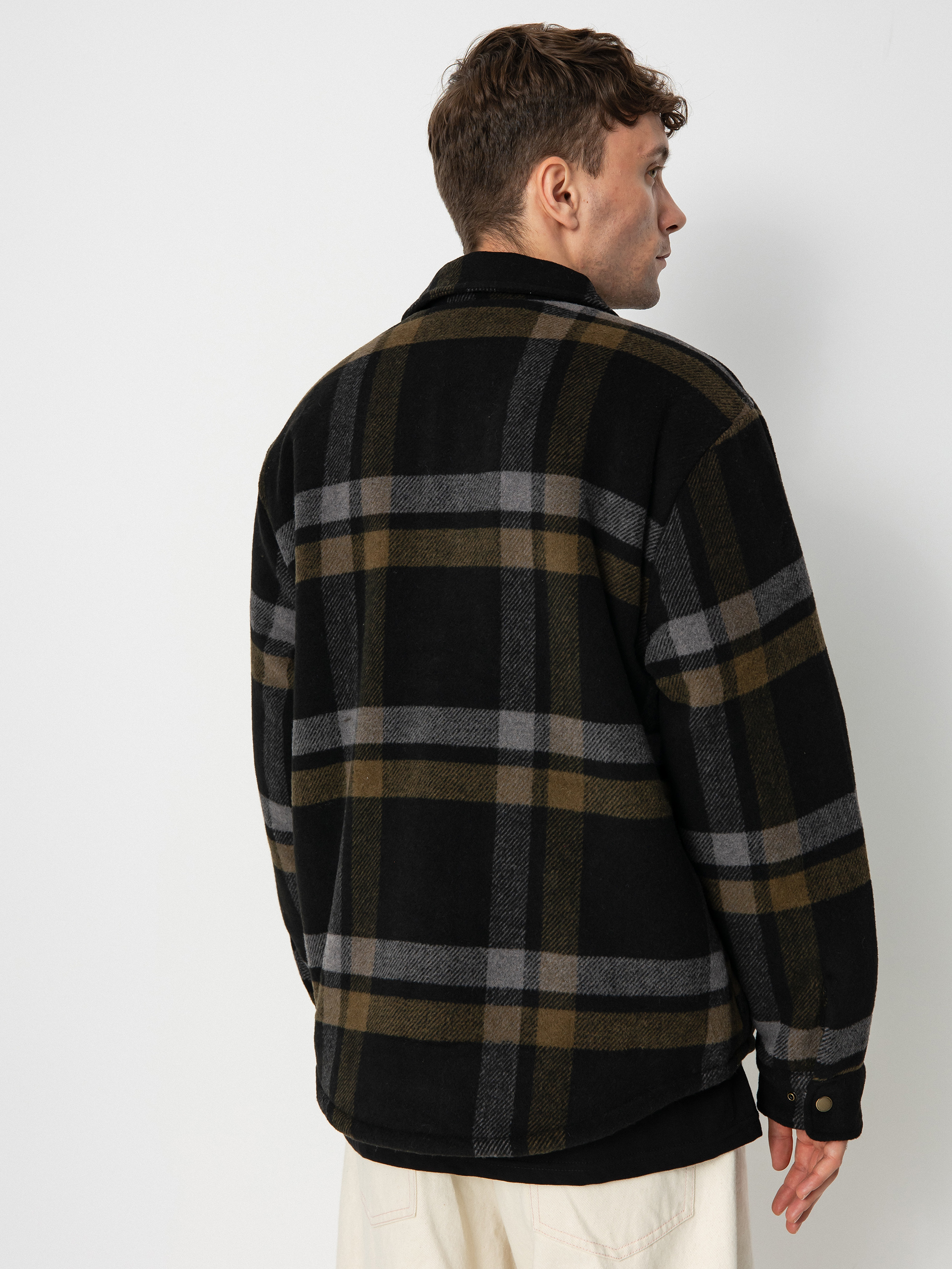 Brixton Durham Lined Dzseki (black/charcoal/desert palm)