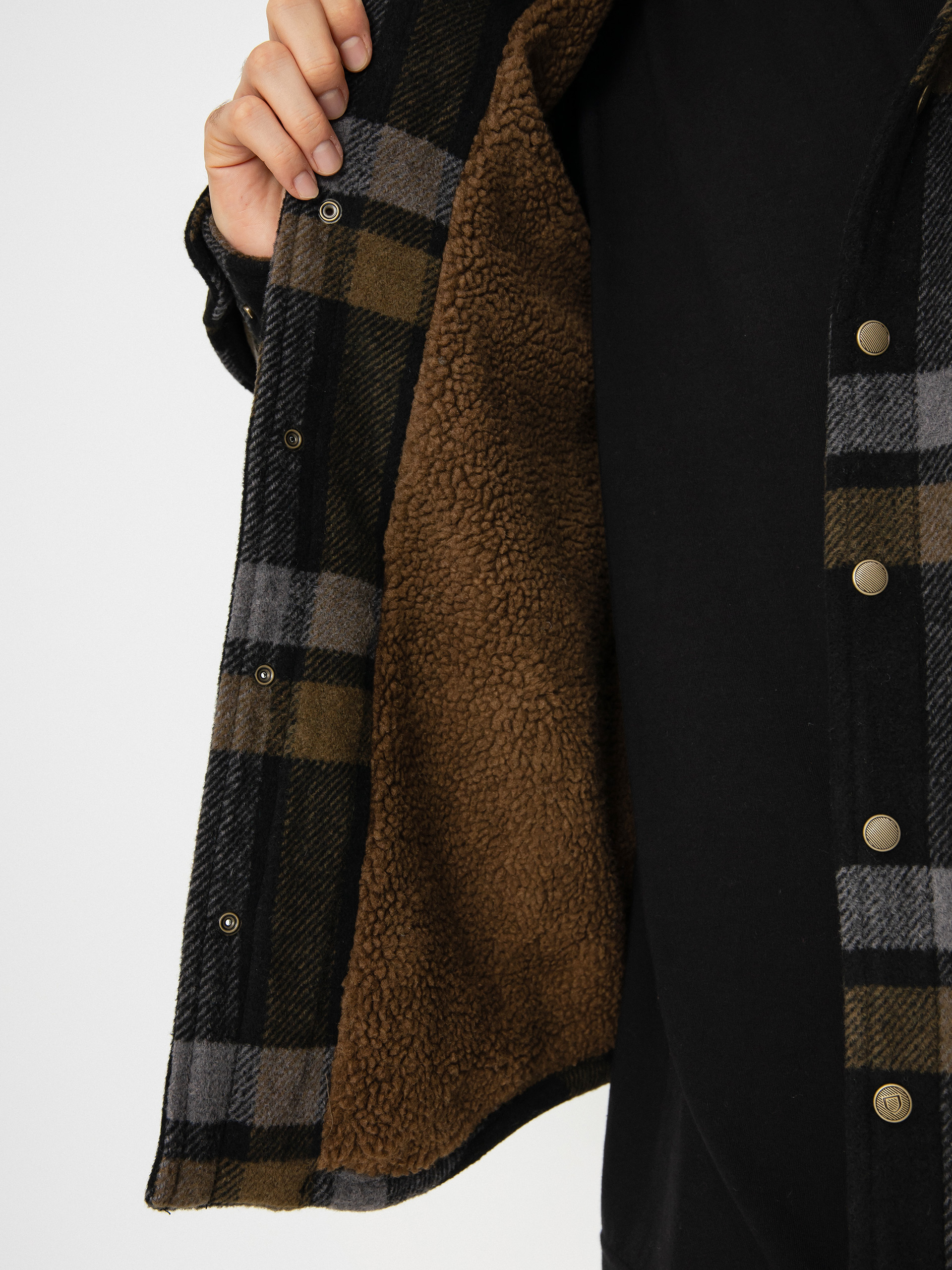 Brixton Durham Lined Dzseki (black/charcoal/desert palm)