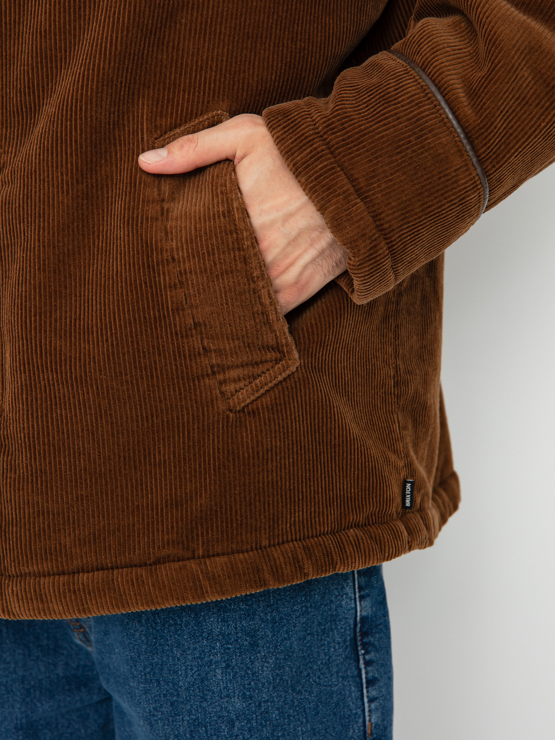 Brixton Wallace Sherpa Lined Dzseki (bison cord)