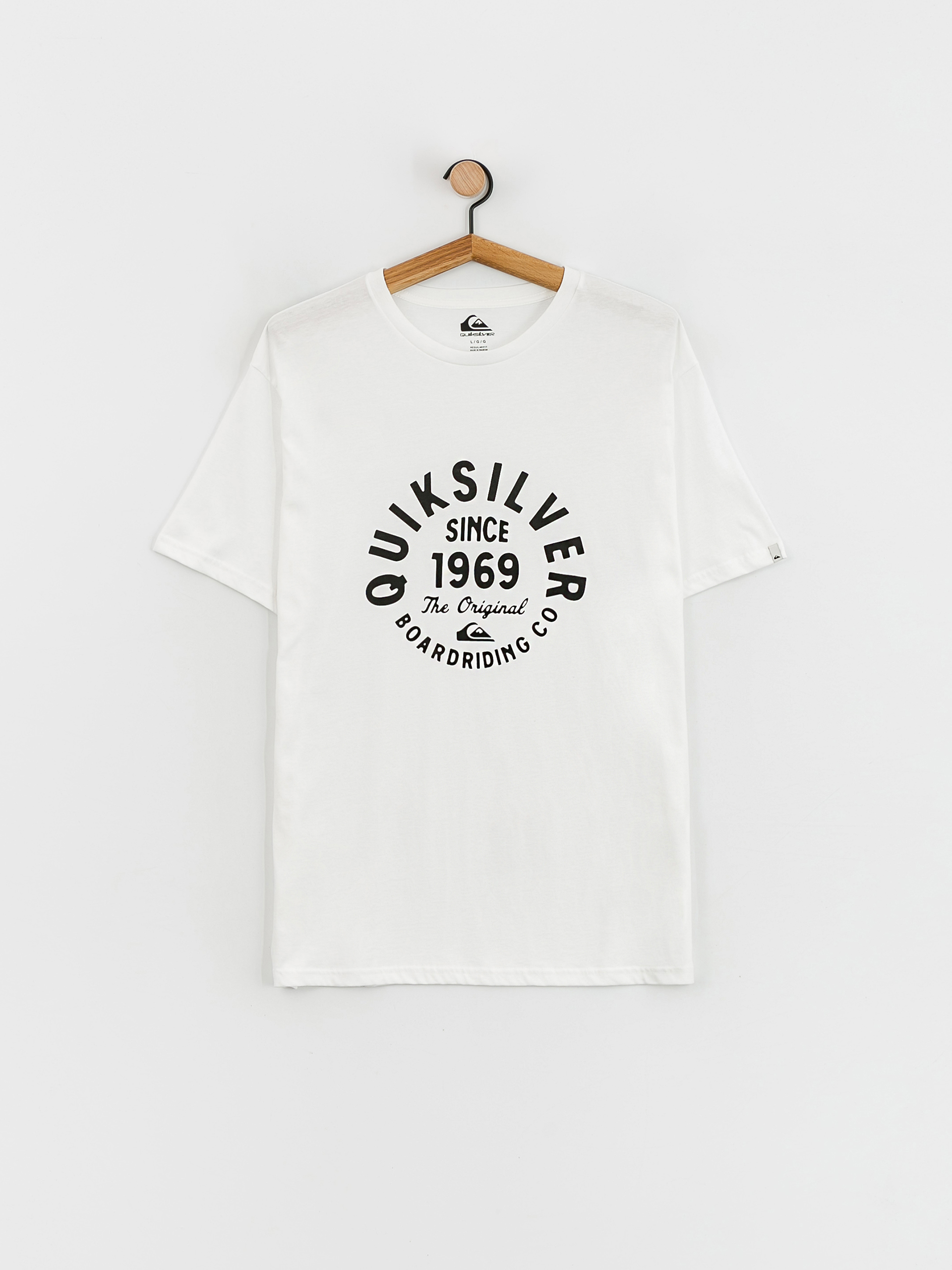Quiksilver Circled Script Front póló (white)
