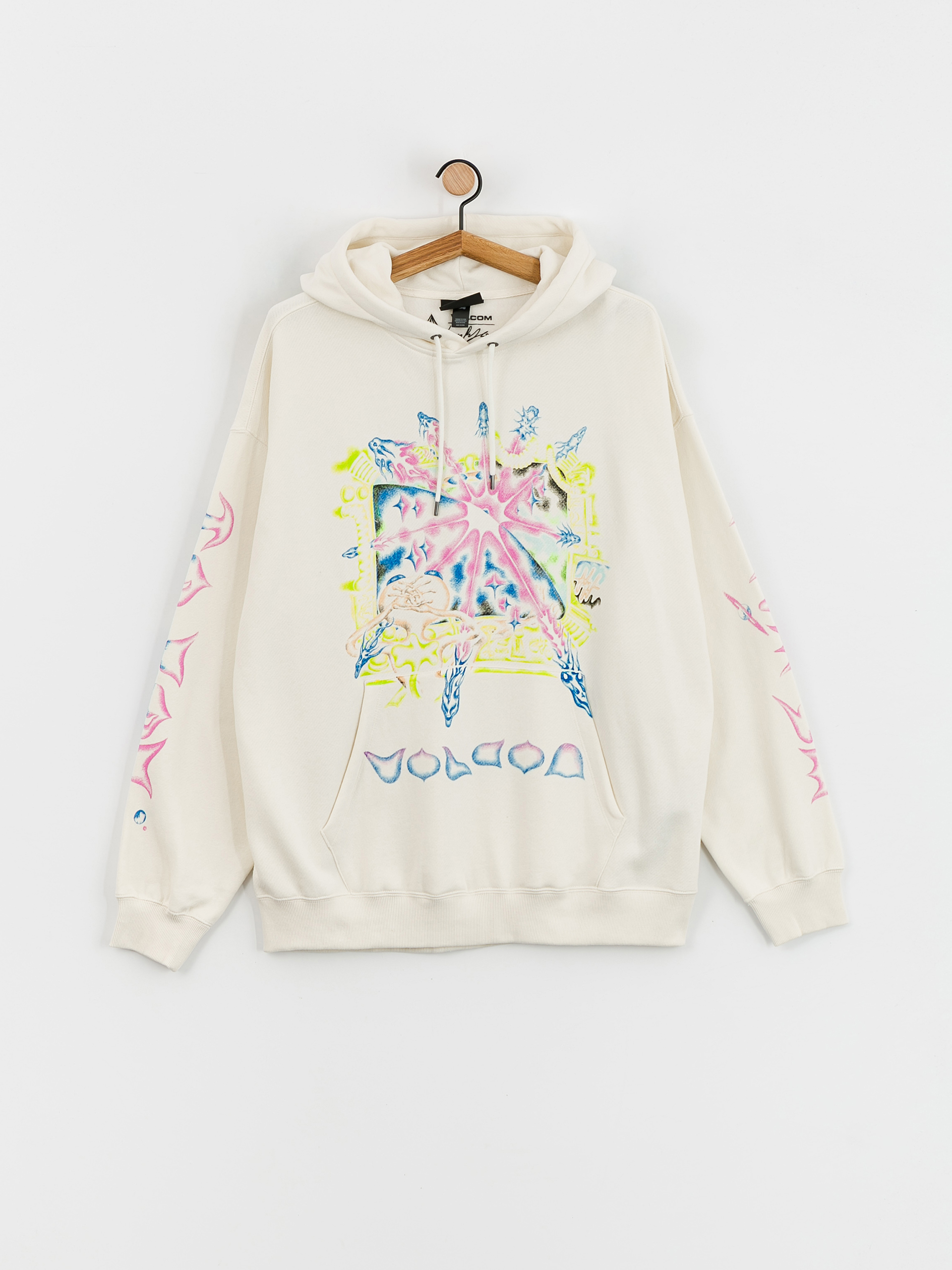 Volcom Fa Sai Ryser HD Kapucnis pulóver (off white)