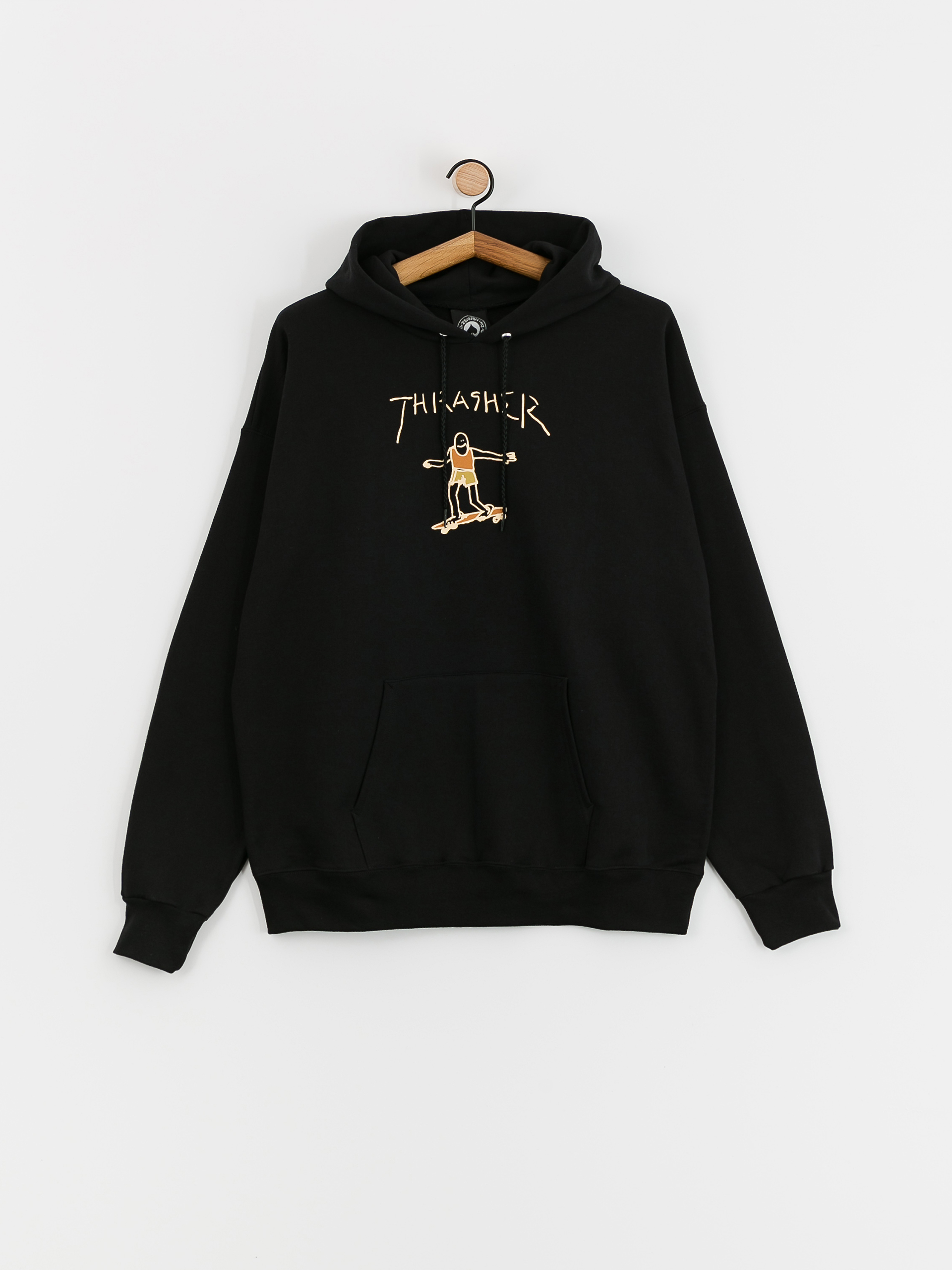 Thrasher Gonz HD Kapucnis pulóver (black/brown)