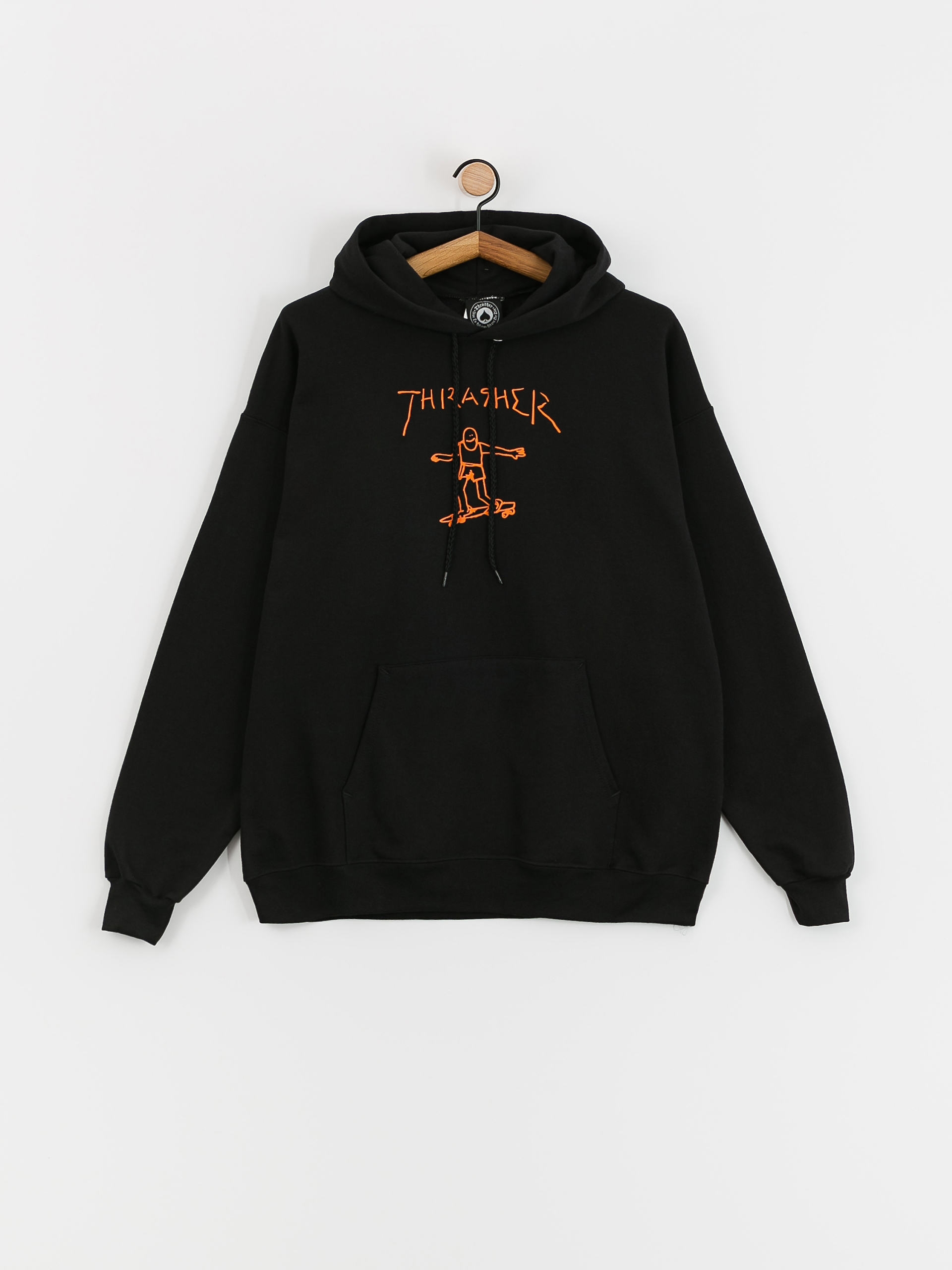 Thrasher Gonz HD Kapucnis pulóver (black/orange)