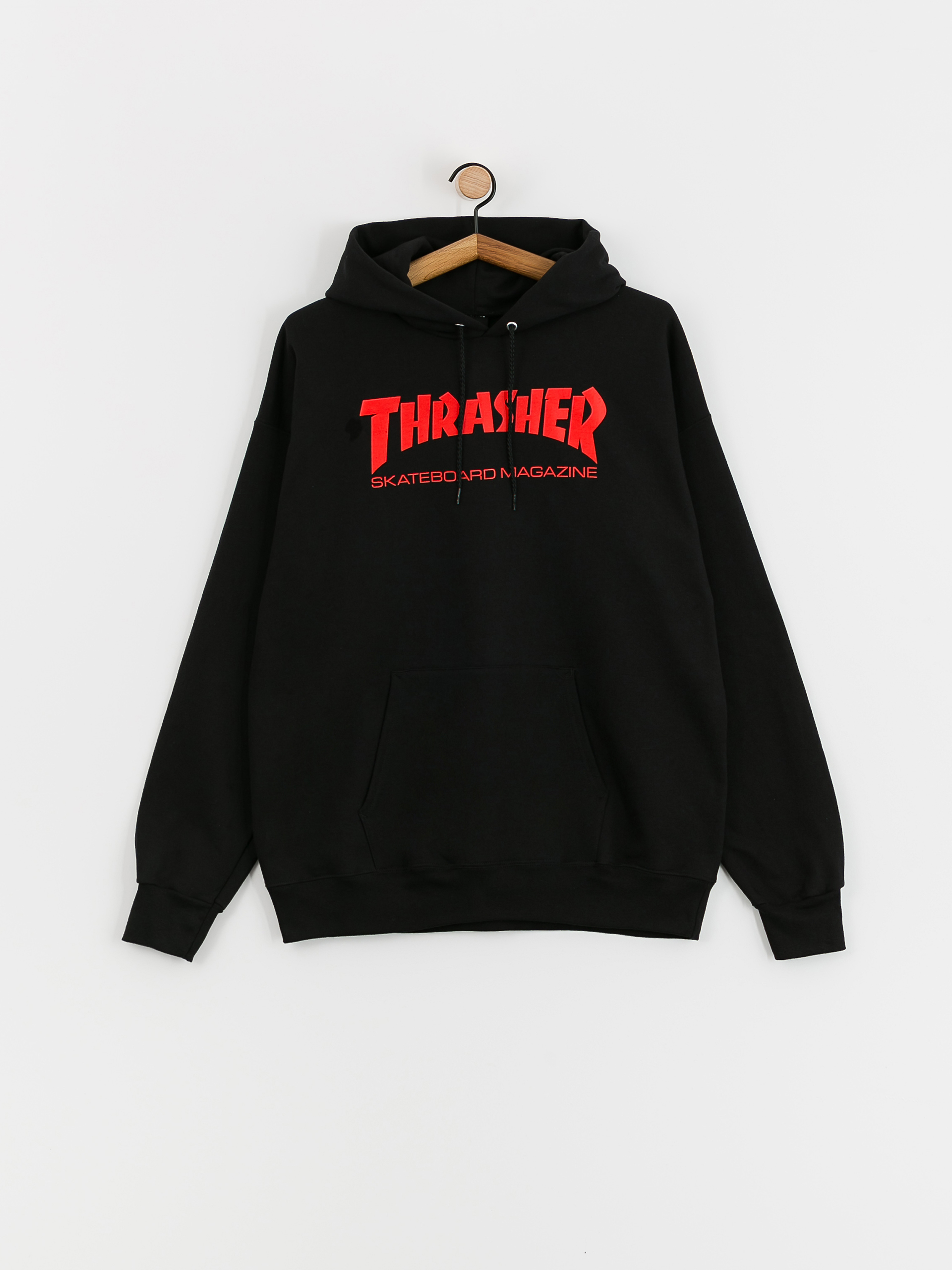 Thrasher Skate Mag HD Kapucnis pulóver (black/red)
