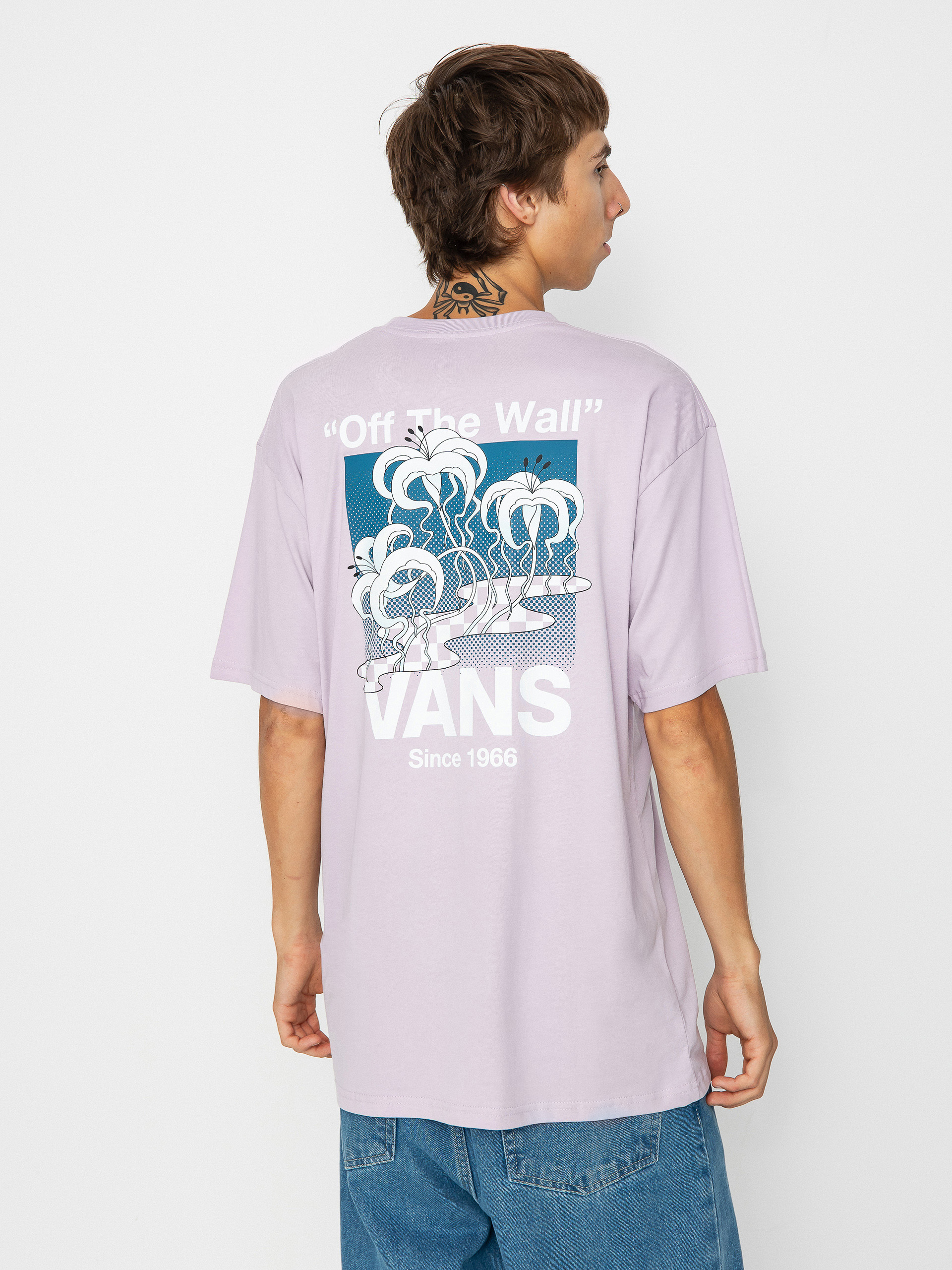 Vans Checkerboard Blooming póló (lavender frost)