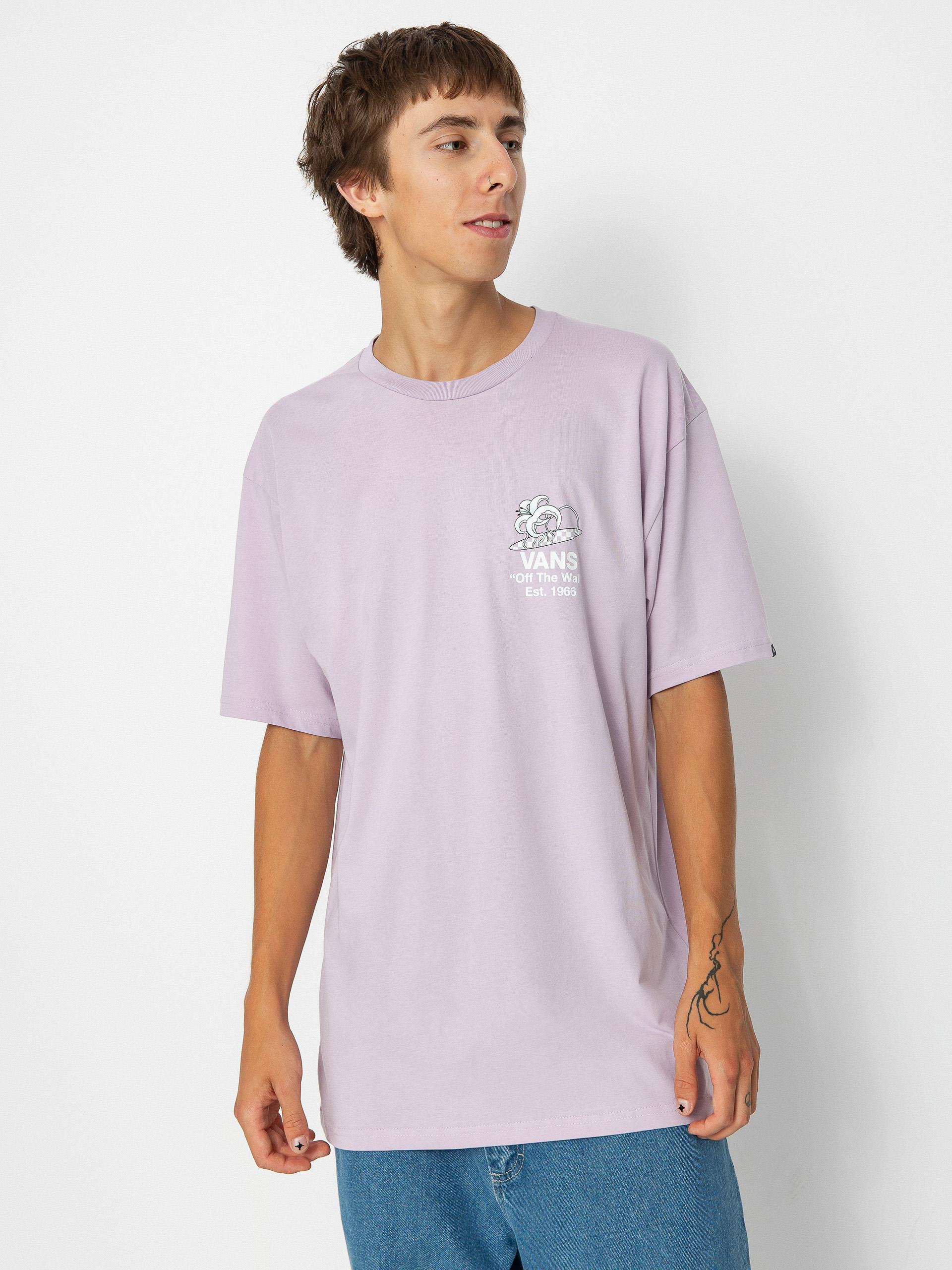 Vans Checkerboard Blooming póló (lavender frost)