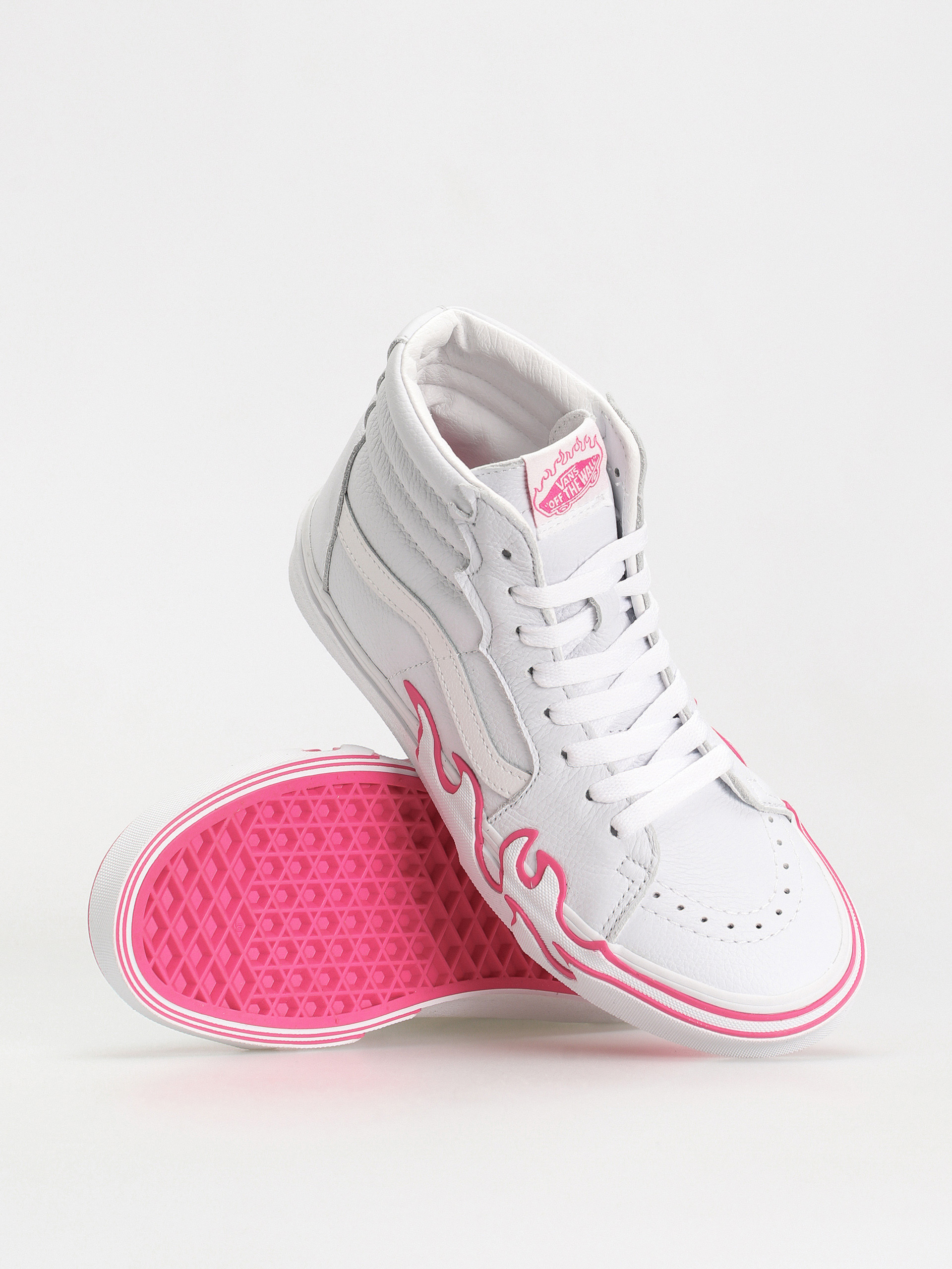 Vans Sk8 Hi Flame Cipők (pop pink glo)