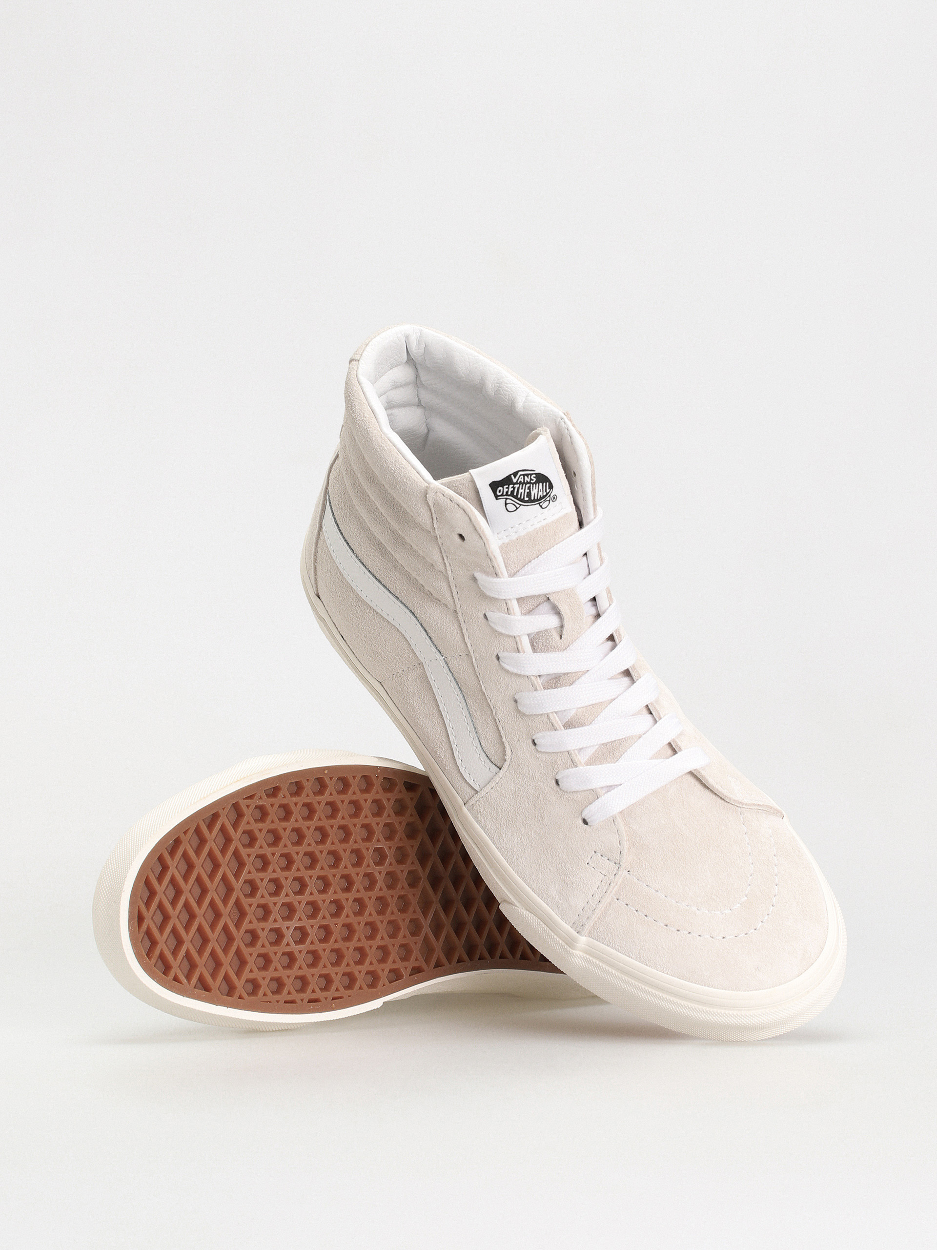 Vans Sk8 Hi Cipők (pig suede blanc de blanc)