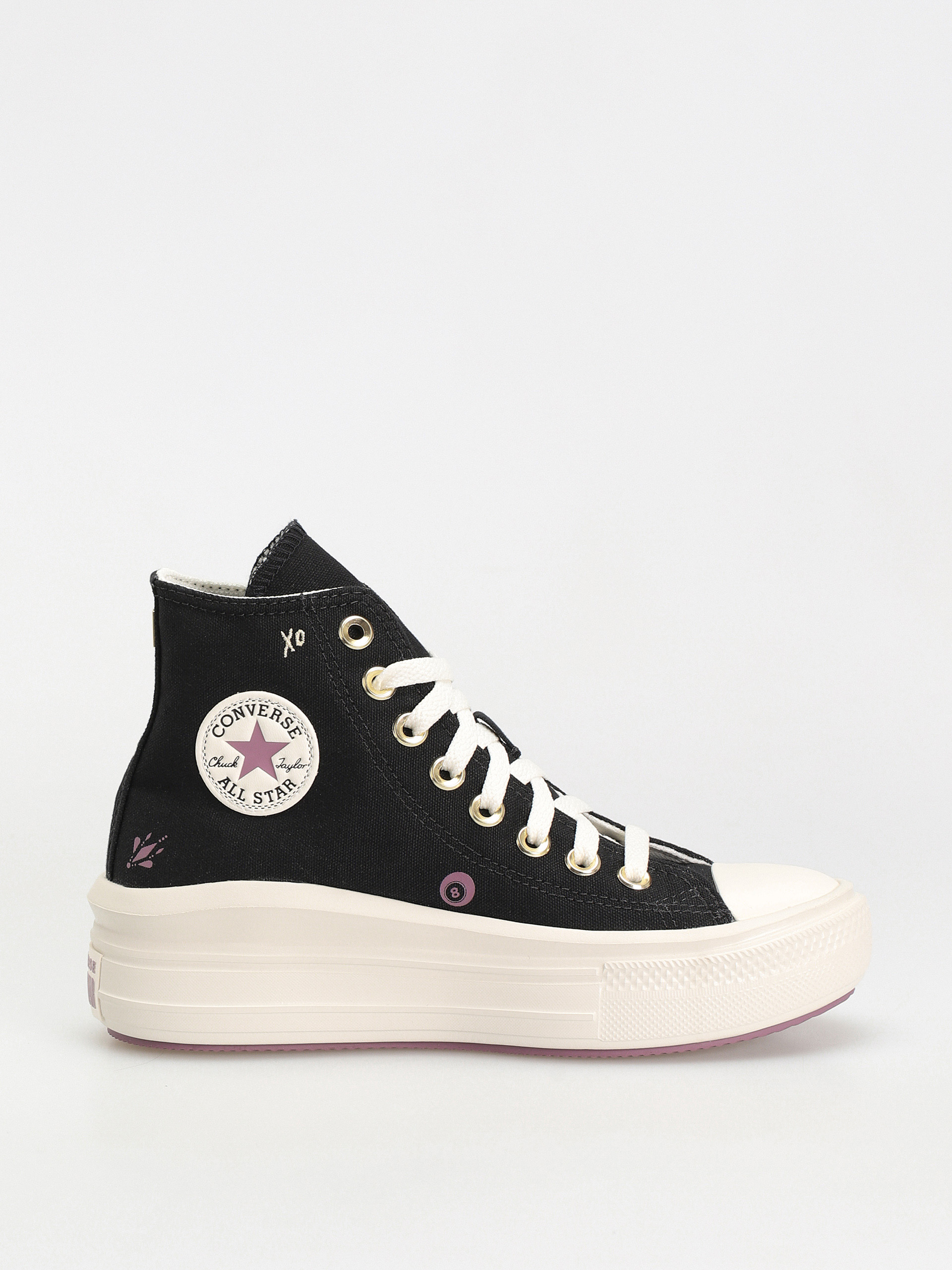 Converse Chuck Taylor All Star Move Hi Cipők Wmn (black/dreamy dahlia/egret)