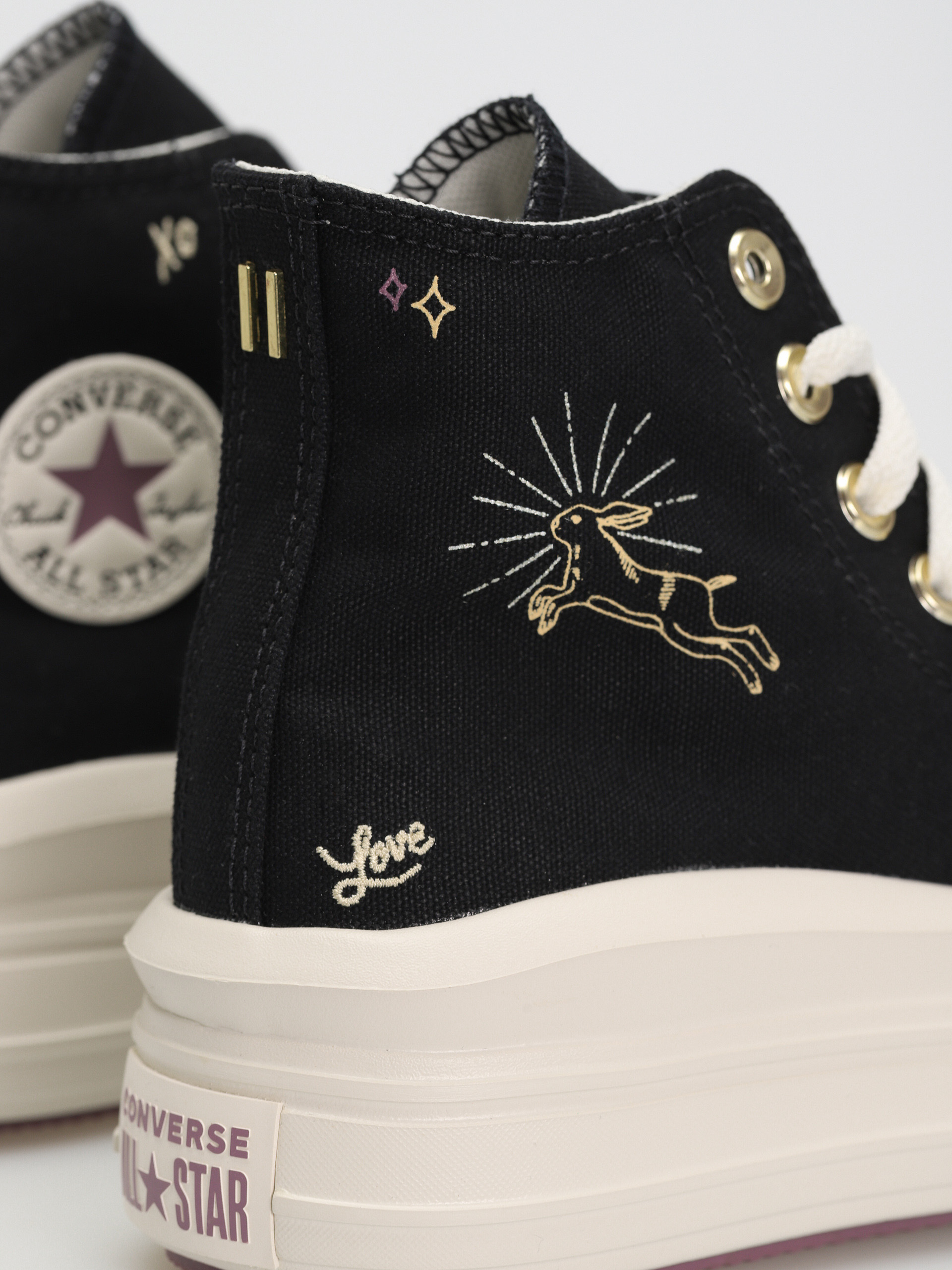 Converse Chuck Taylor All Star Move Hi Cipők Wmn (black/dreamy dahlia/egret)
