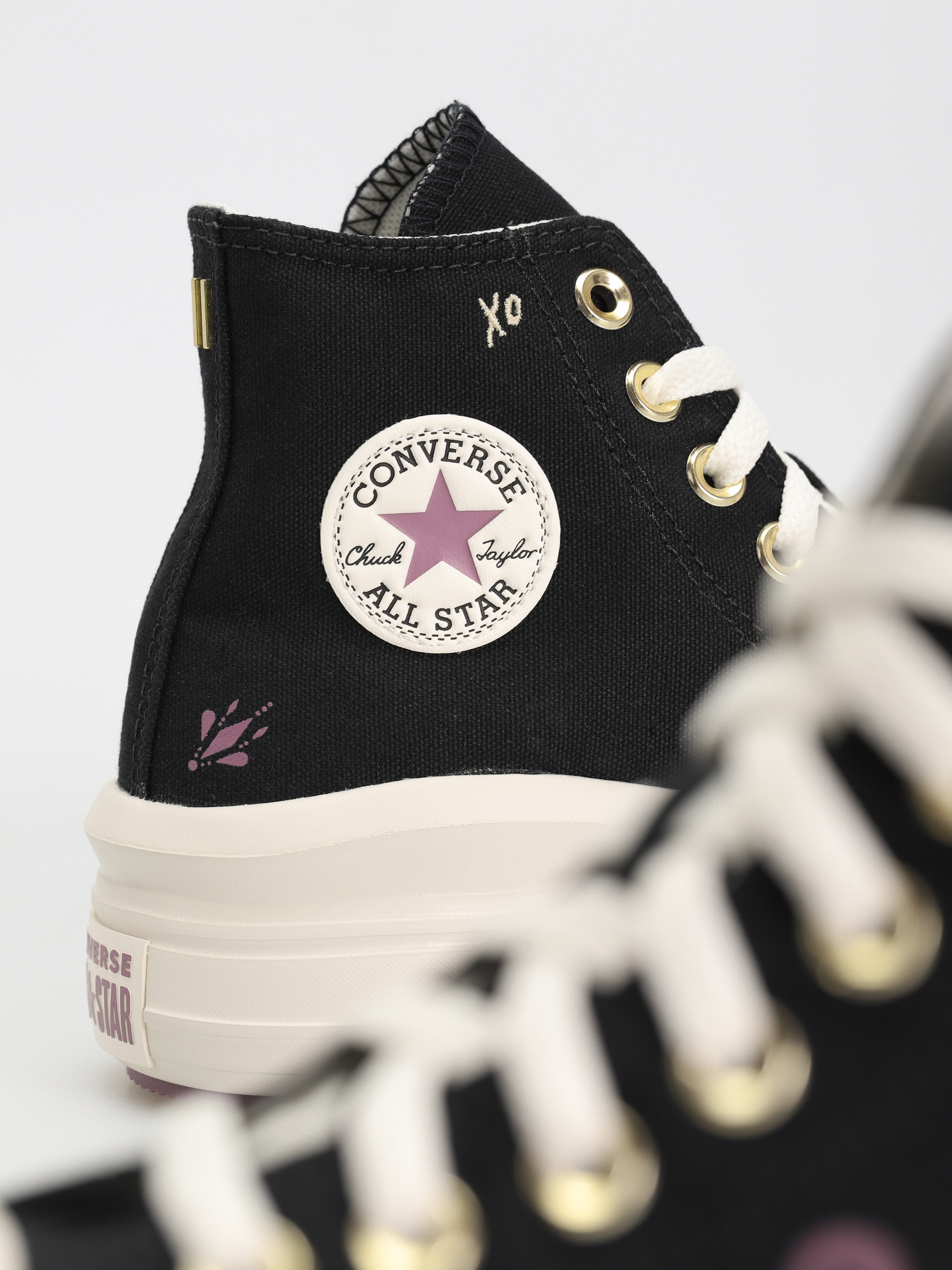 Converse Chuck Taylor All Star Move Hi Cipők Wmn (black/dreamy dahlia/egret)
