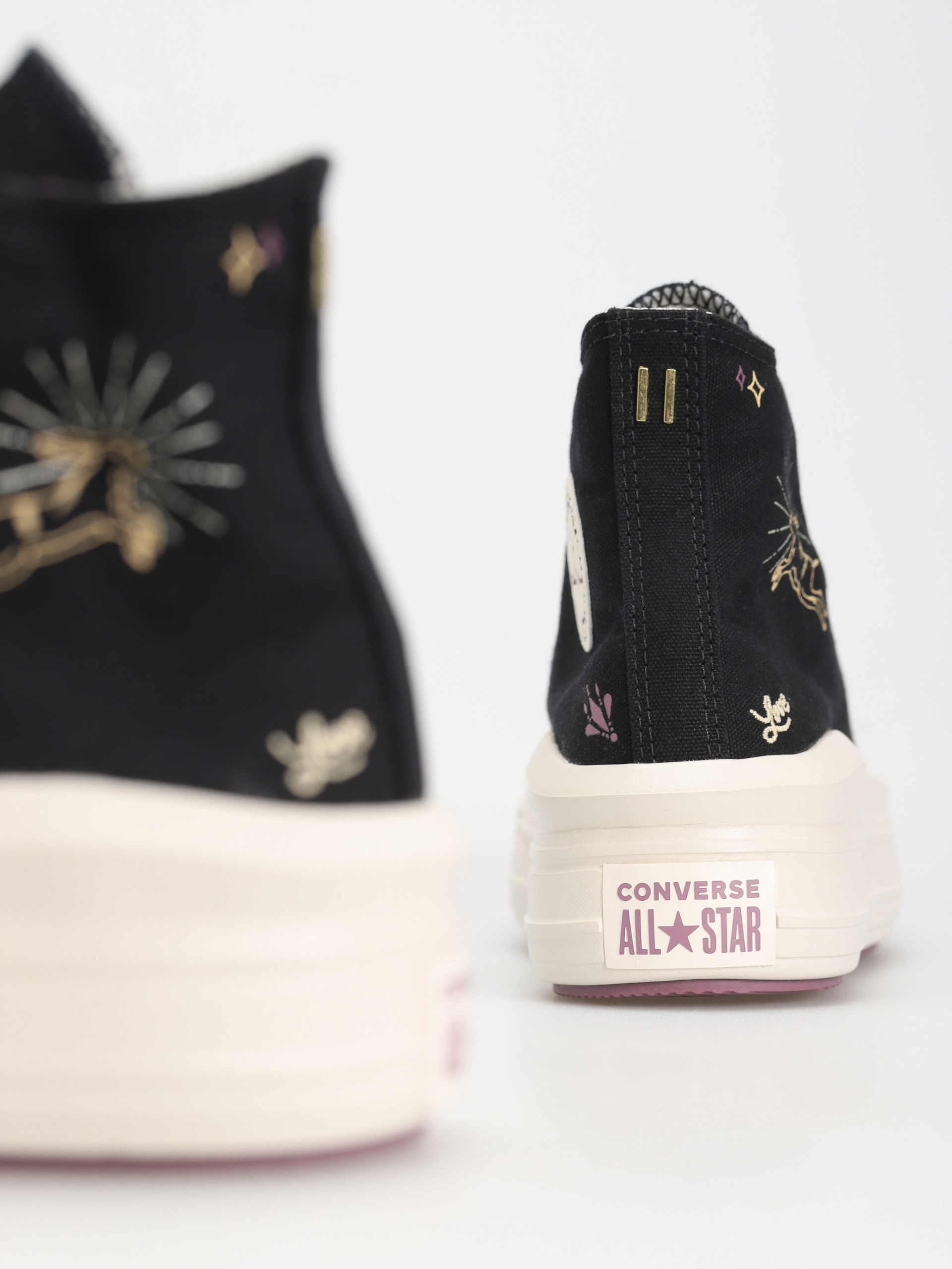 Converse Chuck Taylor All Star Move Hi Cipők Wmn (black/dreamy dahlia/egret)