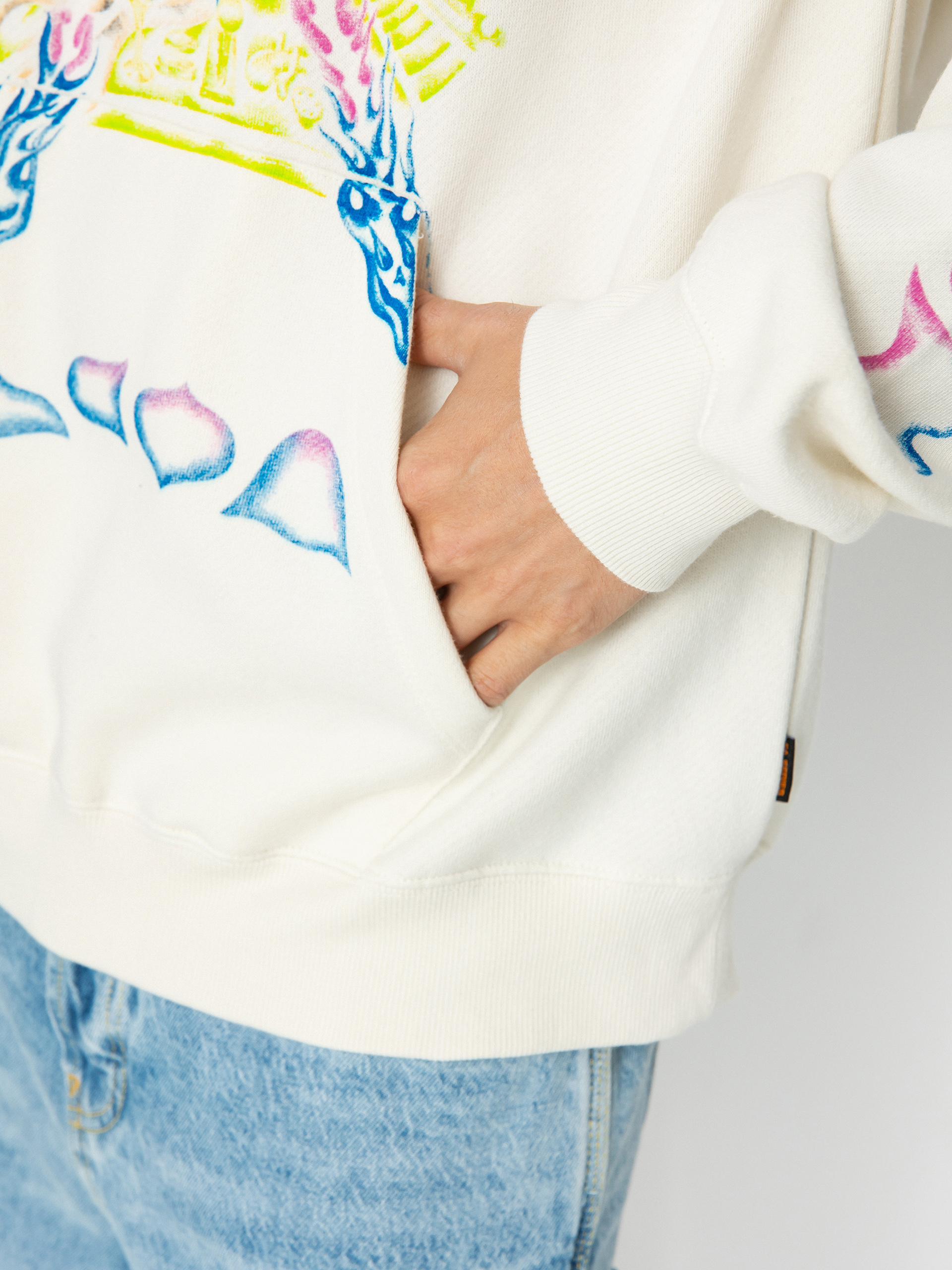 Volcom Fa Sai Ryser HD Kapucnis pulóver (off white)