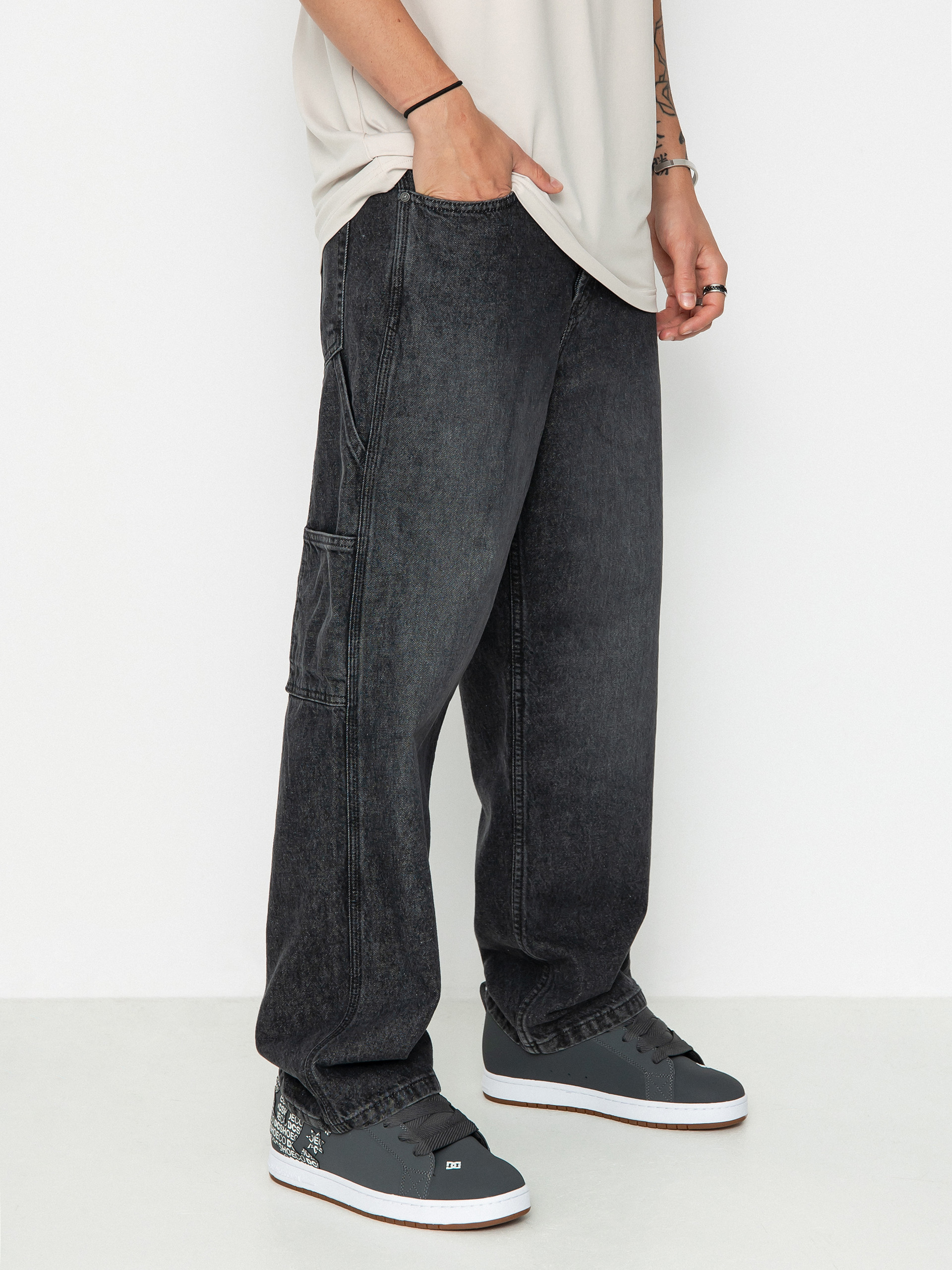 DC Worker Baggy Kisnadrág (black denim)