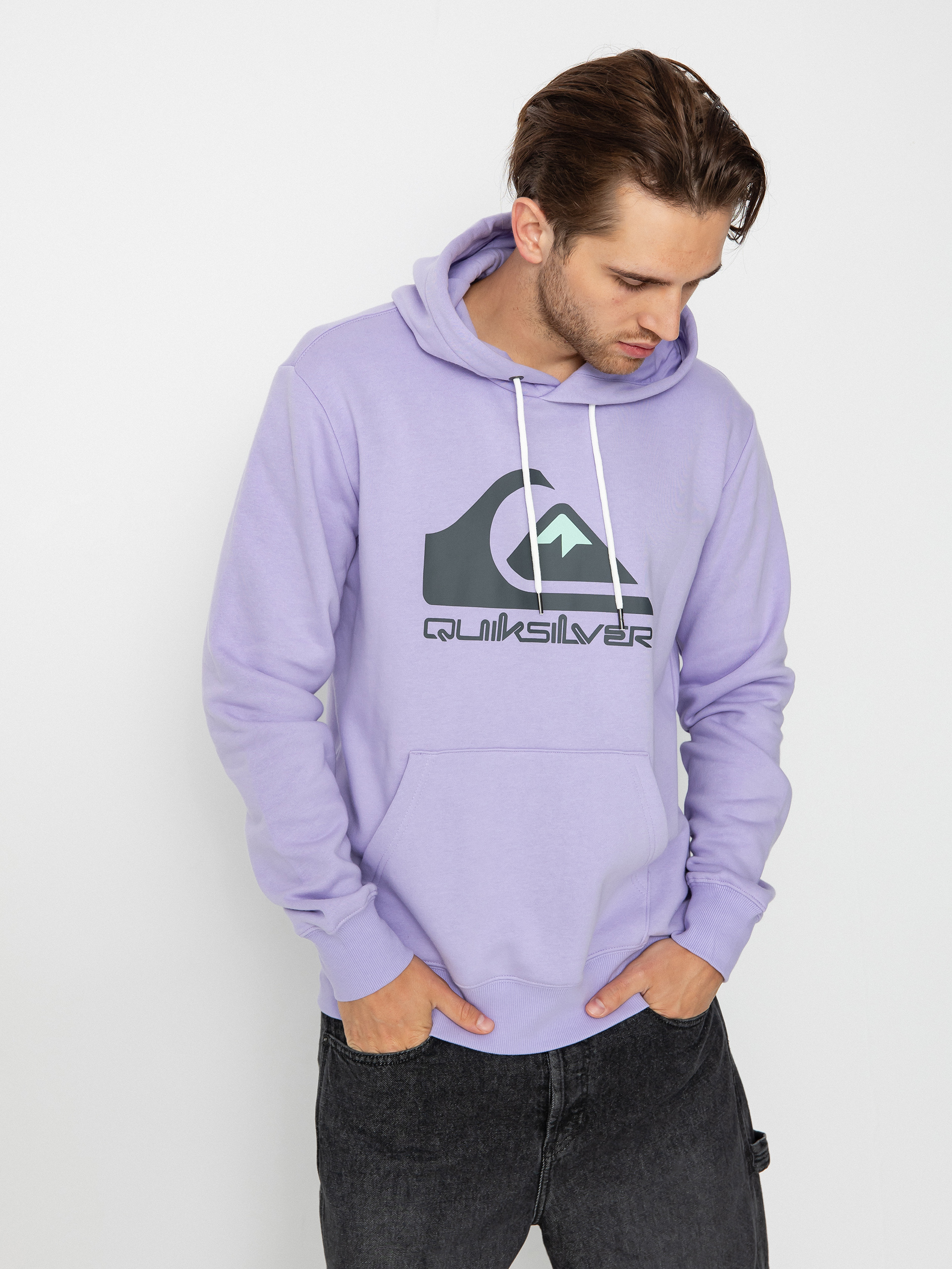 Quiksilver Big Logo HD Kapucnis pulóver (purple rose)