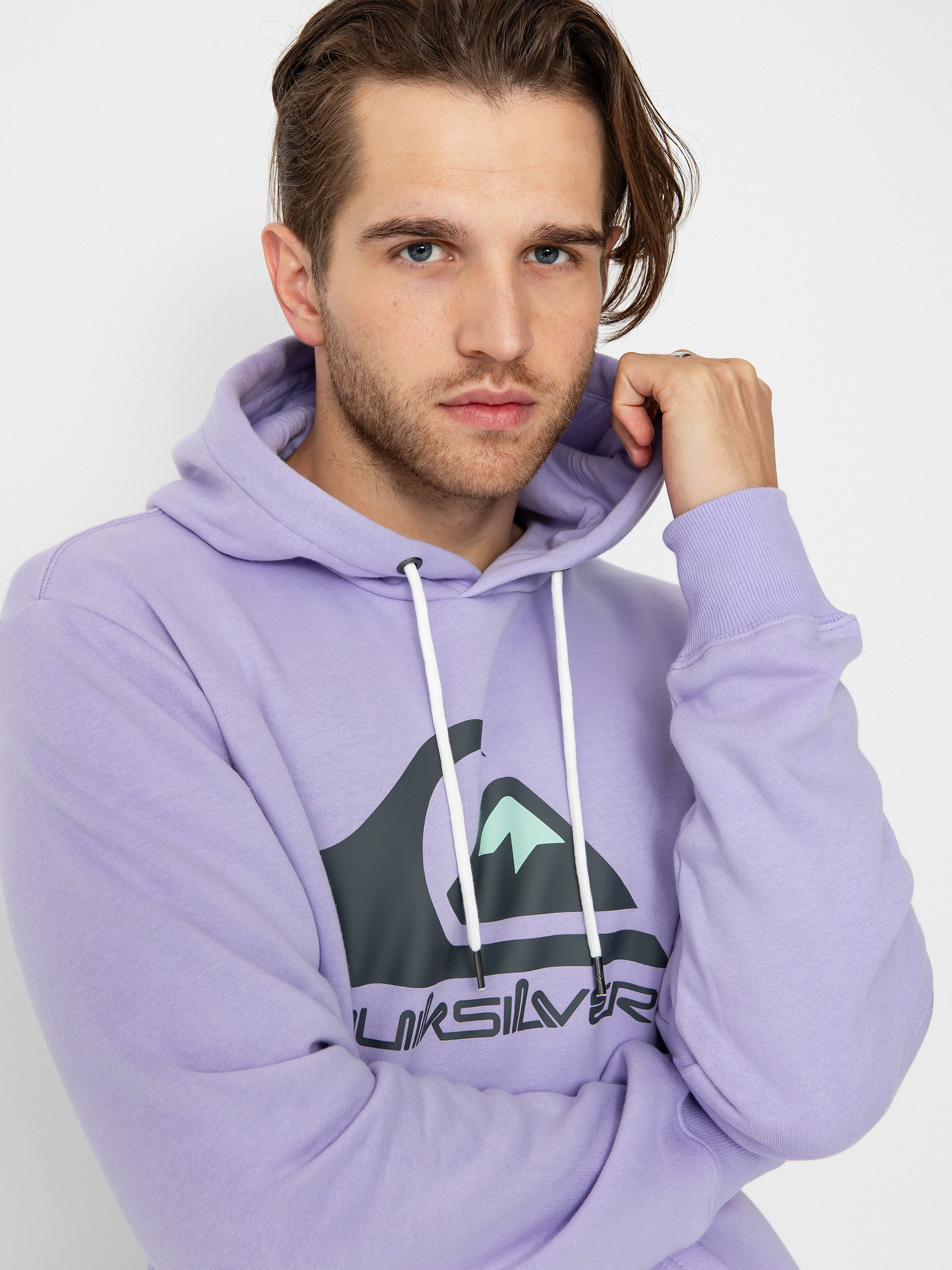 Quiksilver Big Logo HD Kapucnis pulóver (purple rose)