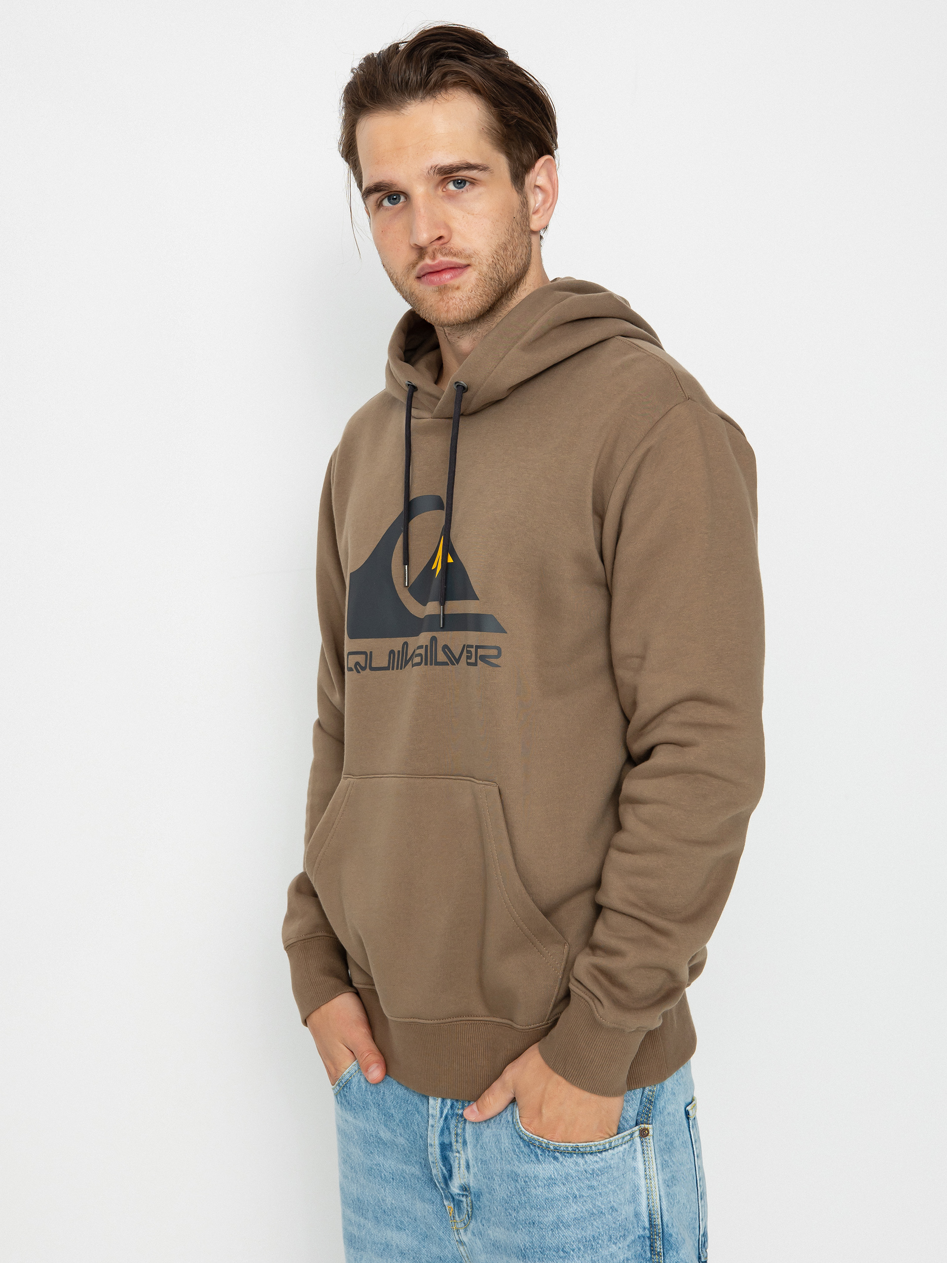 Quiksilver Big Logo HD Kapucnis pulóver (fossil)