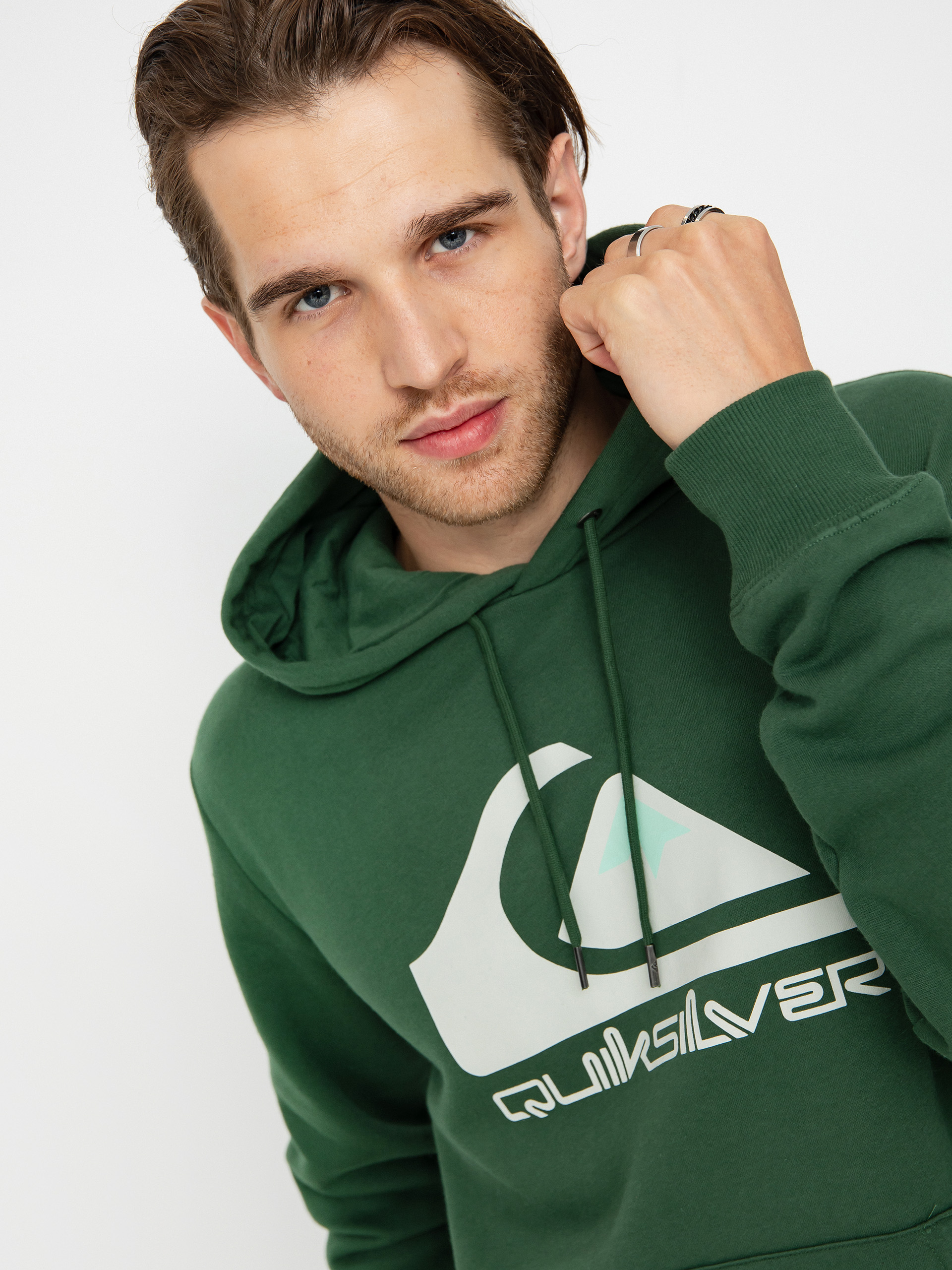 Quiksilver Big Logo HD Kapucnis pulóver (greener pastures)