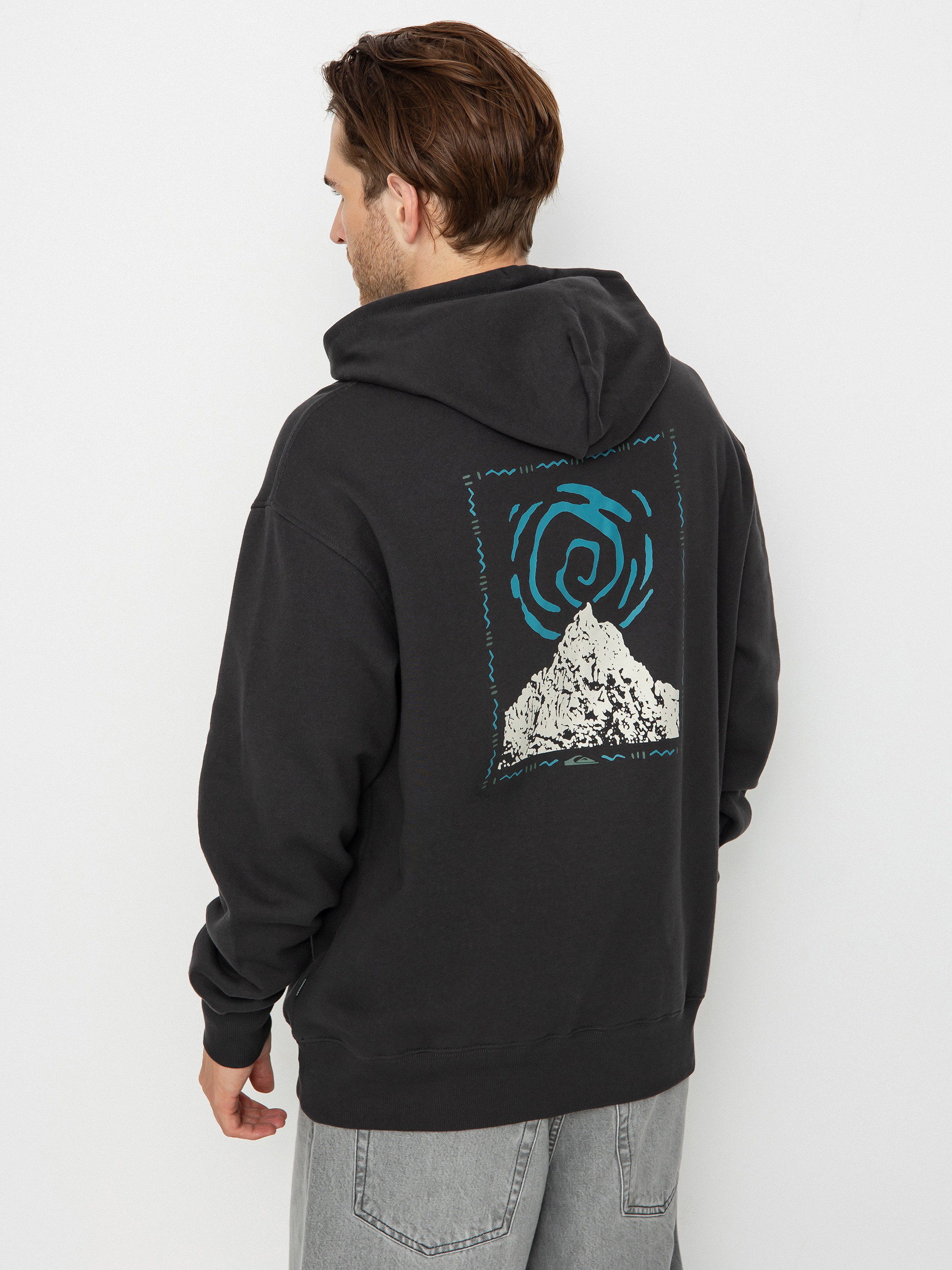 Quiksilver Moonlit Mountai HD Kapucnis pulóver (phantom)